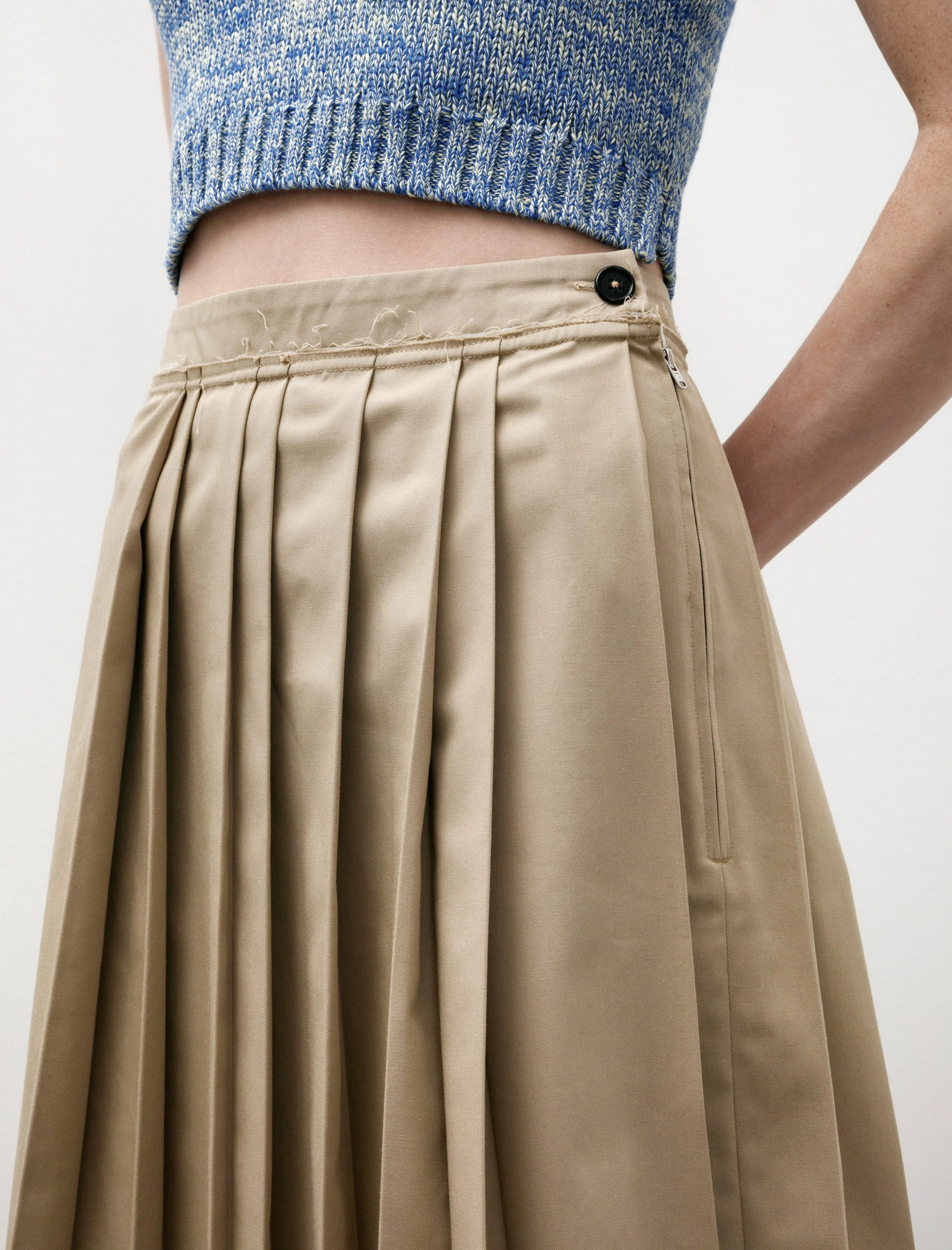 Pleat Skirt Sand sold by SHOP NEIGHBOR product image thumbnail 3