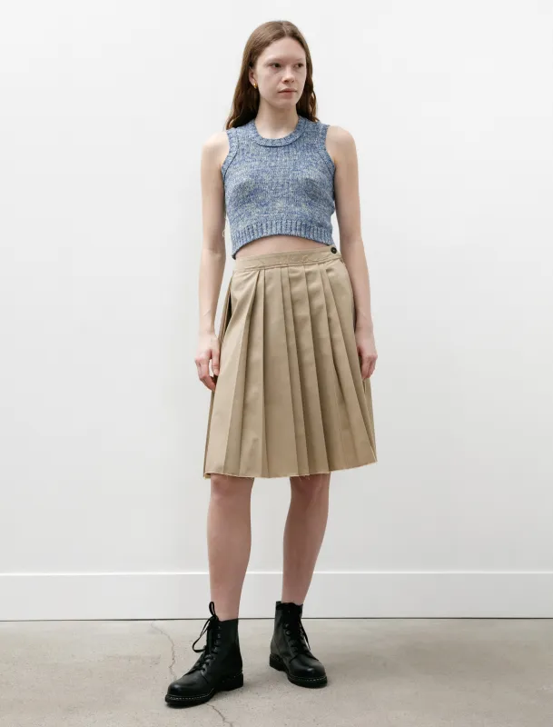 Pleat Skirt Sand sold by SHOP NEIGHBOR