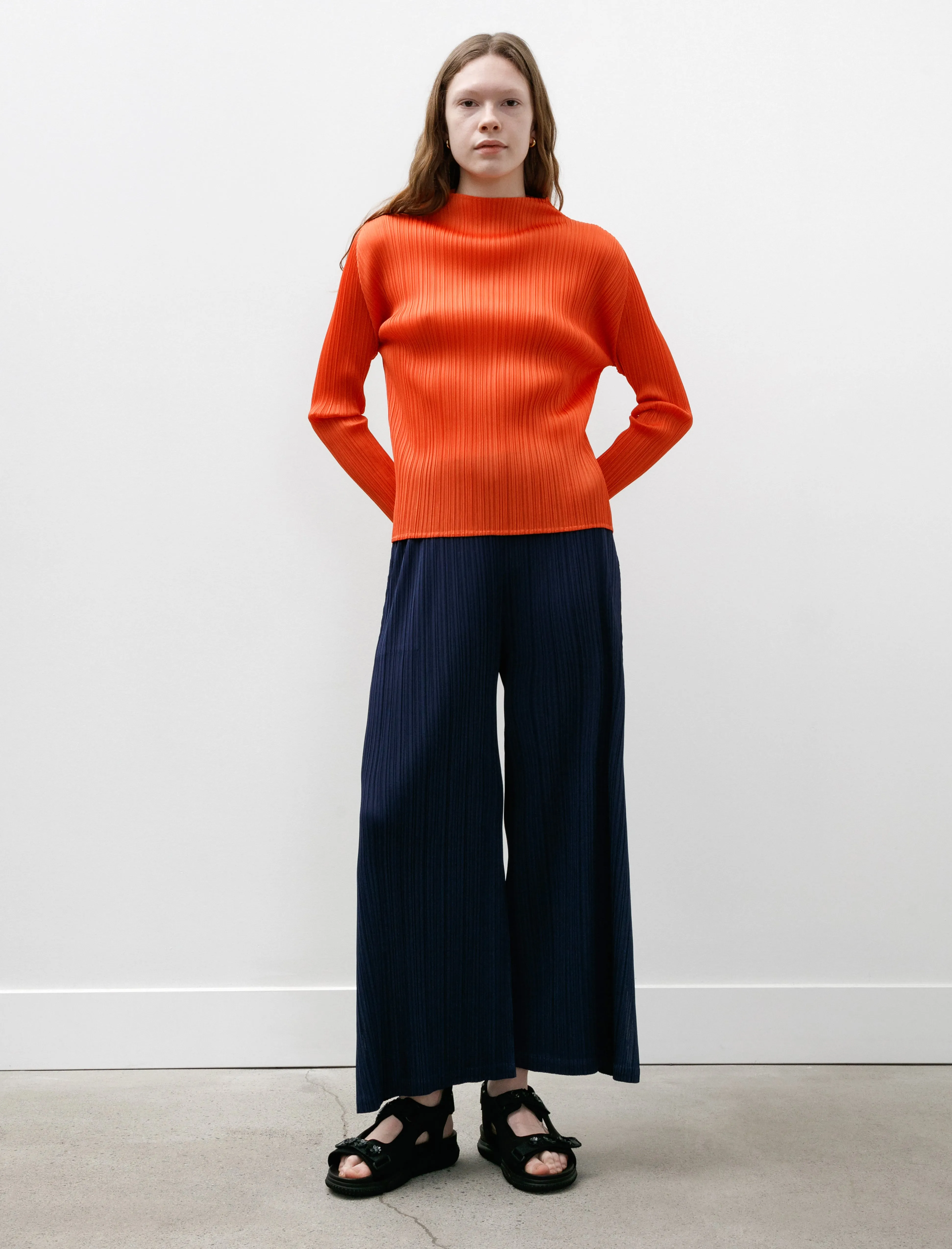 Wide Leg Pants February Navy sold by SHOP NEIGHBOR product image thumbnail 2