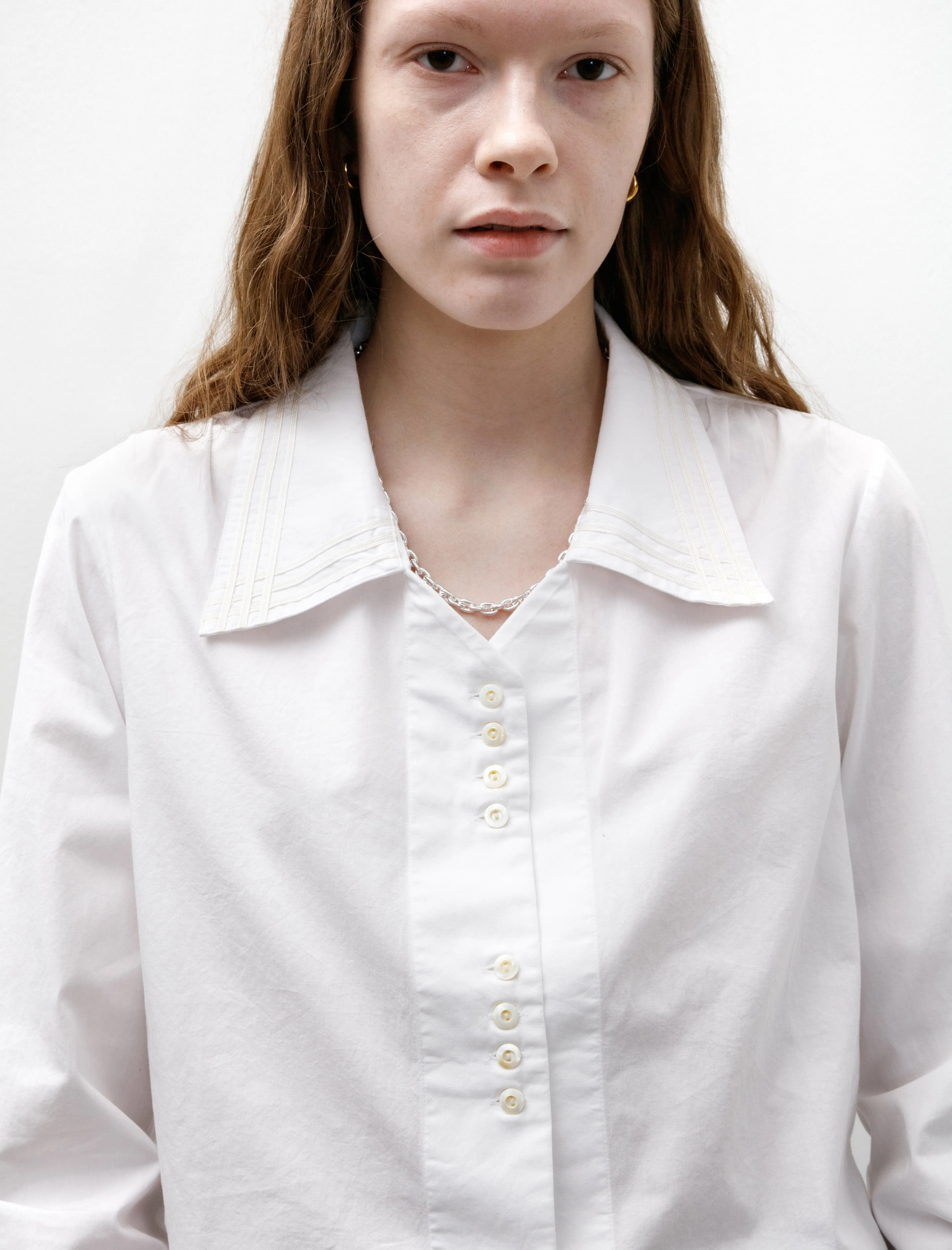 Crosshatch Shirt White sold by SHOP NEIGHBOR product image thumbnail 2