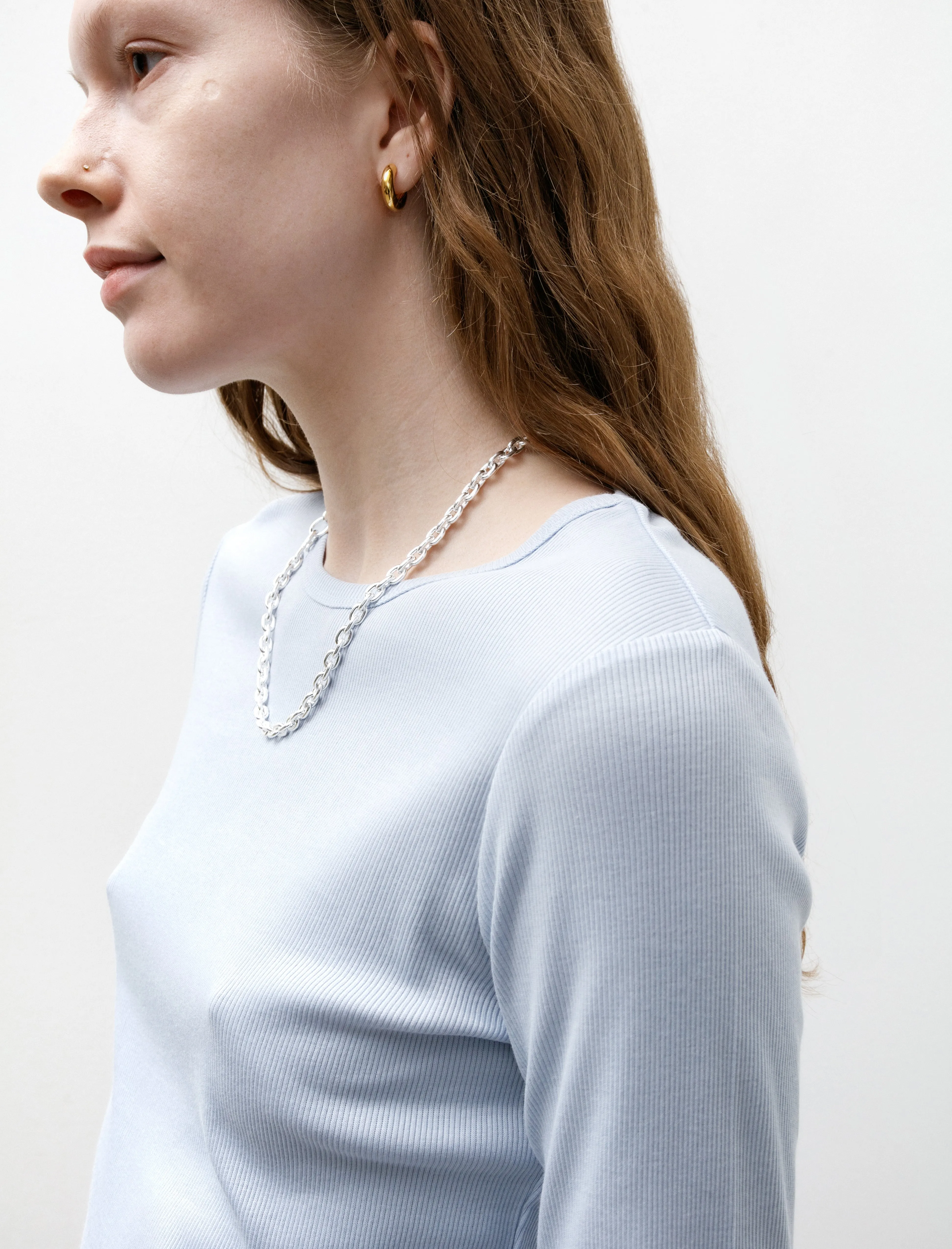 Rib LS T-Shirt Blue Mist sold by SHOP NEIGHBOR product image thumbnail 3