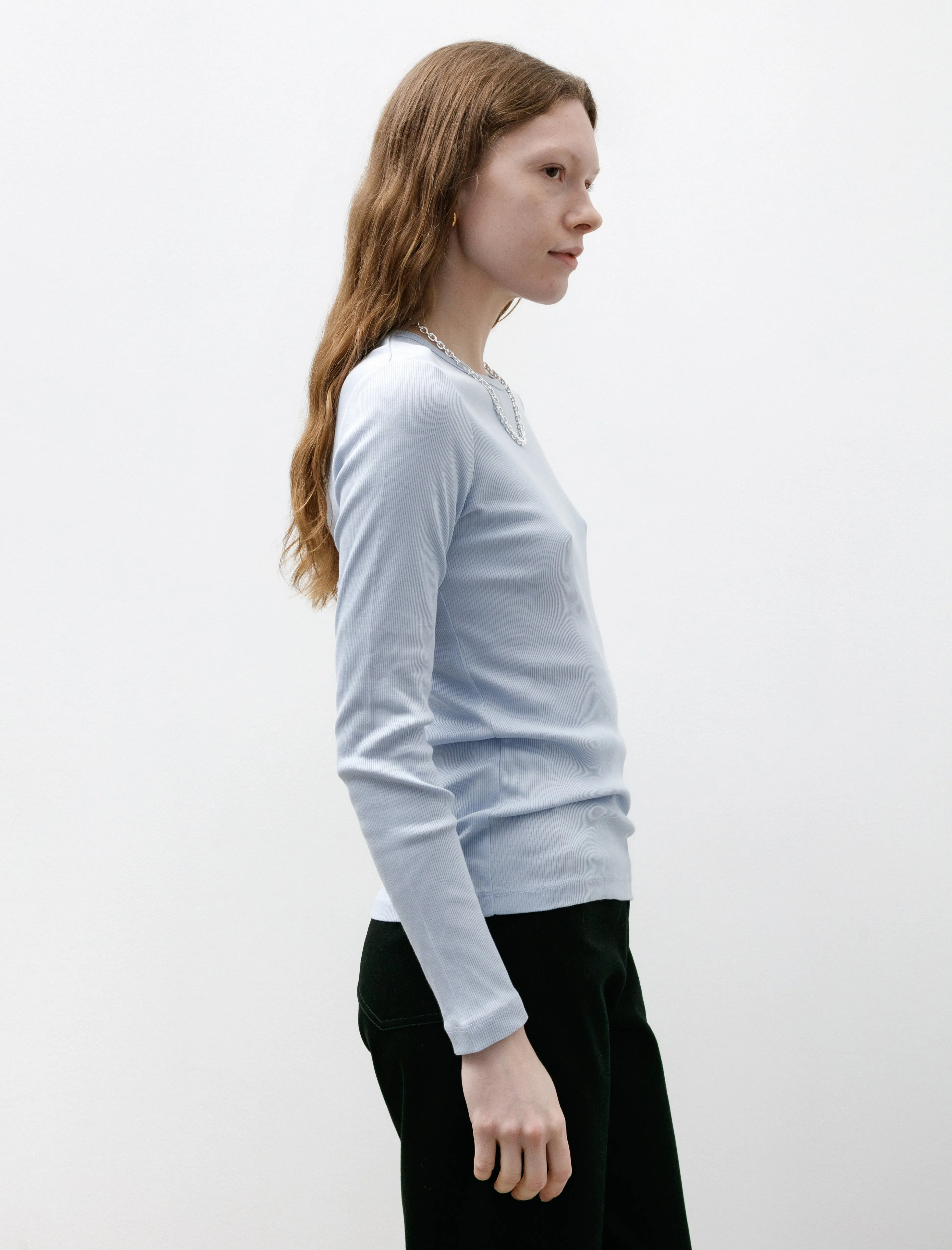 Rib LS T-Shirt Blue Mist sold by SHOP NEIGHBOR product image thumbnail 2