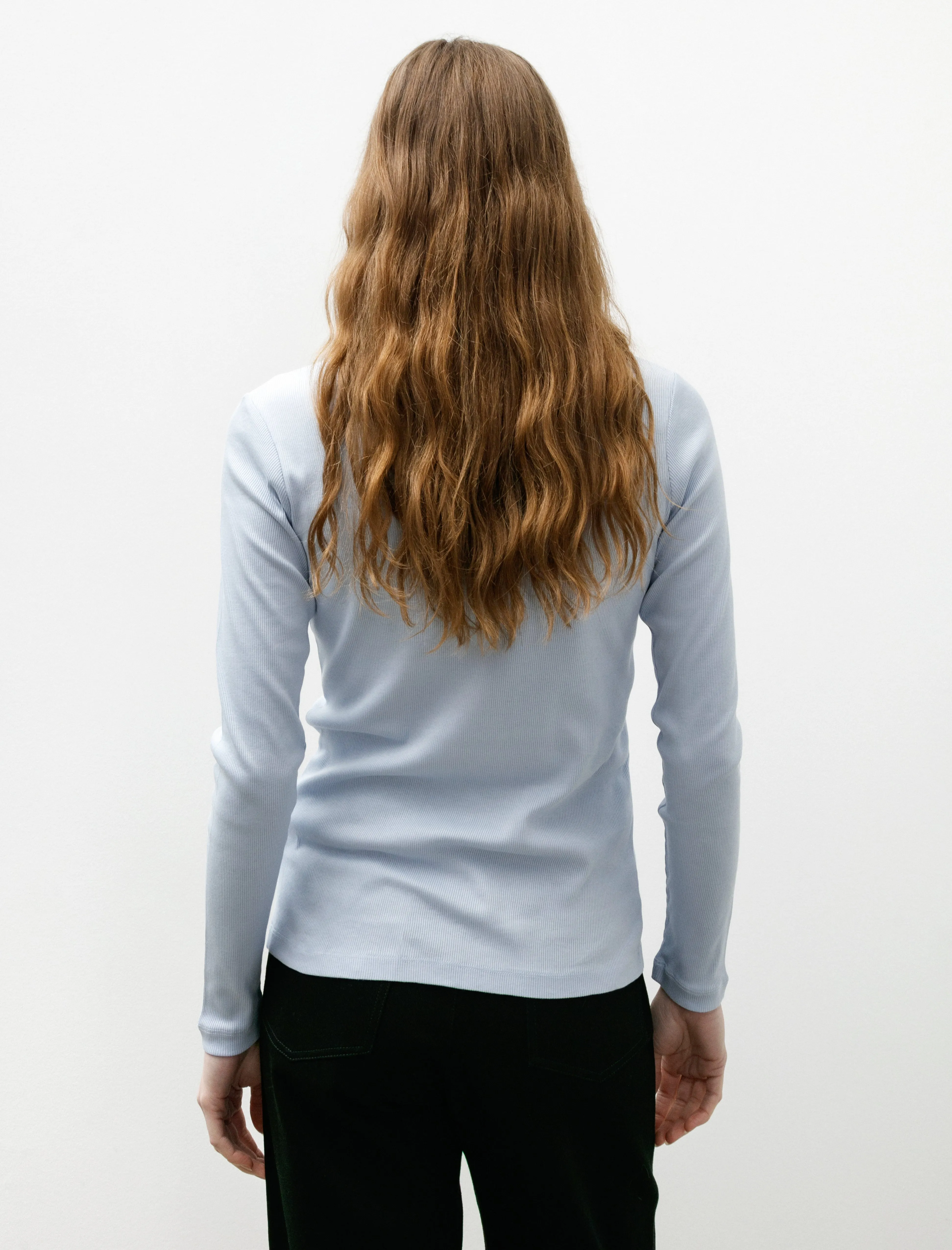 Rib LS T-Shirt Blue Mist sold by SHOP NEIGHBOR product image thumbnail 4