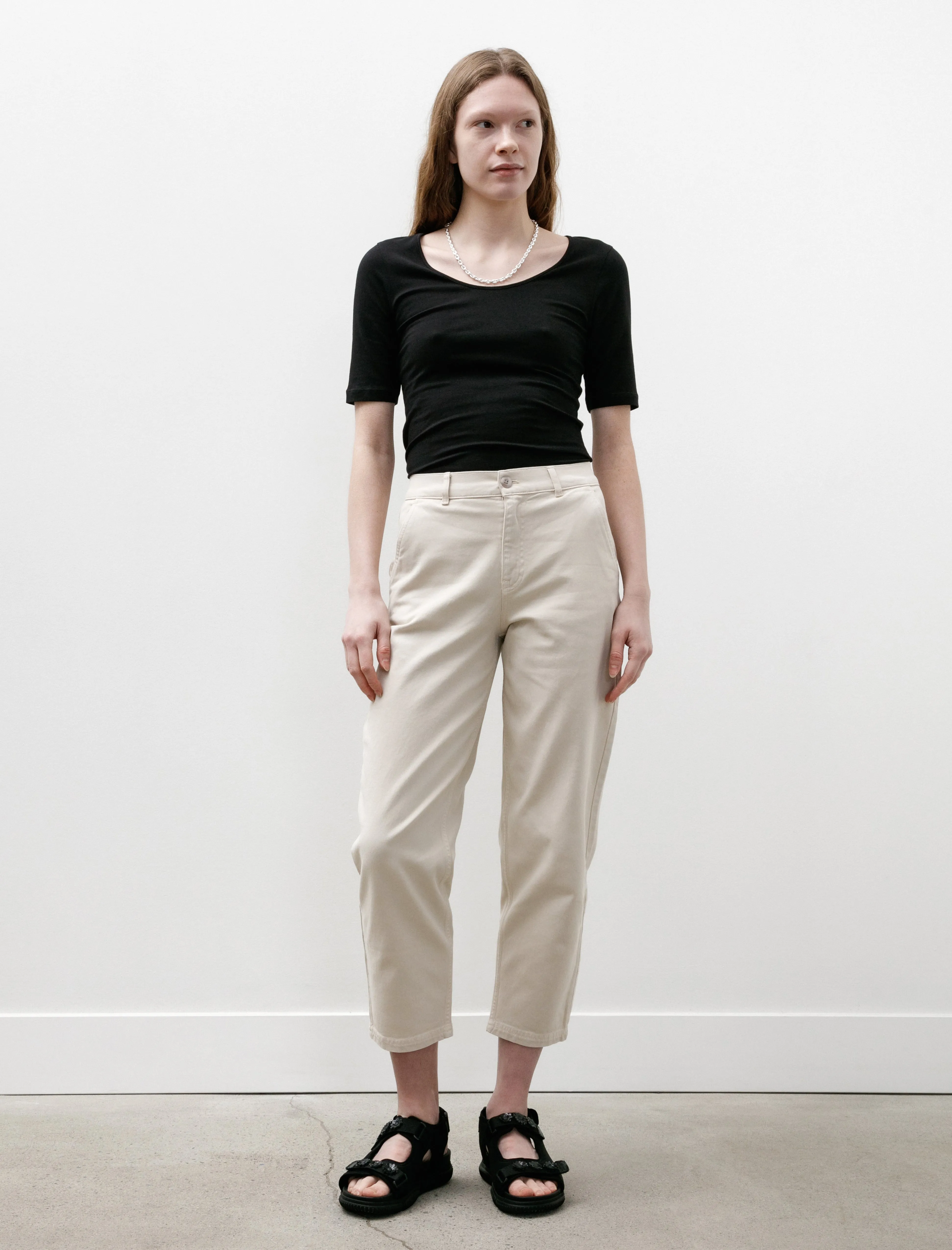 Tapered Chore Trouser Chalk sold by SHOP NEIGHBOR