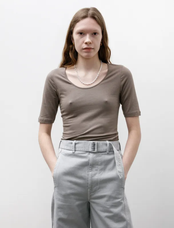 Stretch Scoop Neck Top Cedar sold by SHOP NEIGHBOR
