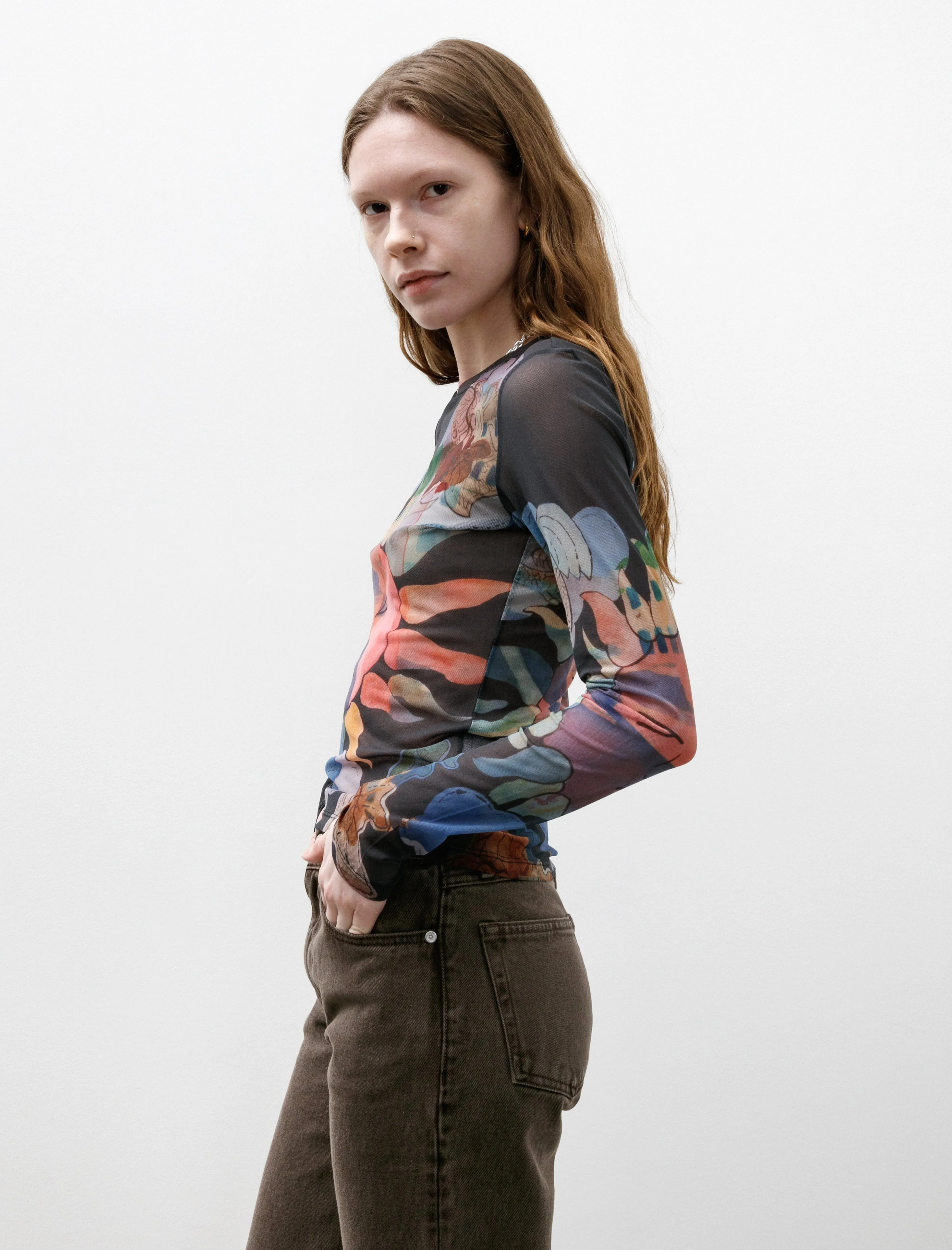 Super Slim Longsleeve Solar Power Marina Print sold by SHOP NEIGHBOR product image thumbnail 3