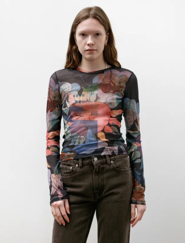 Super Slim Longsleeve Solar Power Marina Print made by Our Legacy Womens