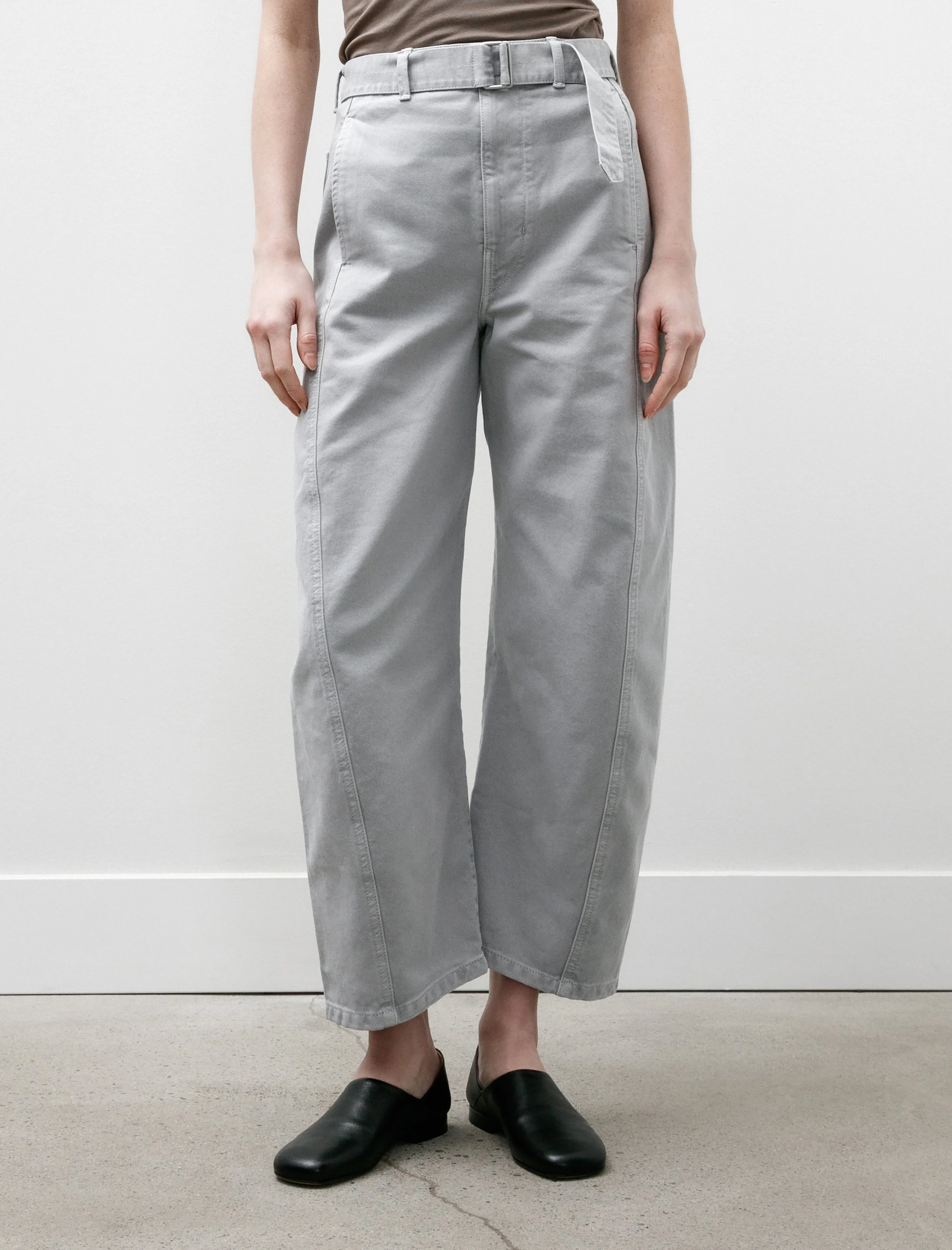 Twisted Belted Pants Snowy Blue Grey Denim sold by SHOP NEIGHBOR product image thumbnail 2