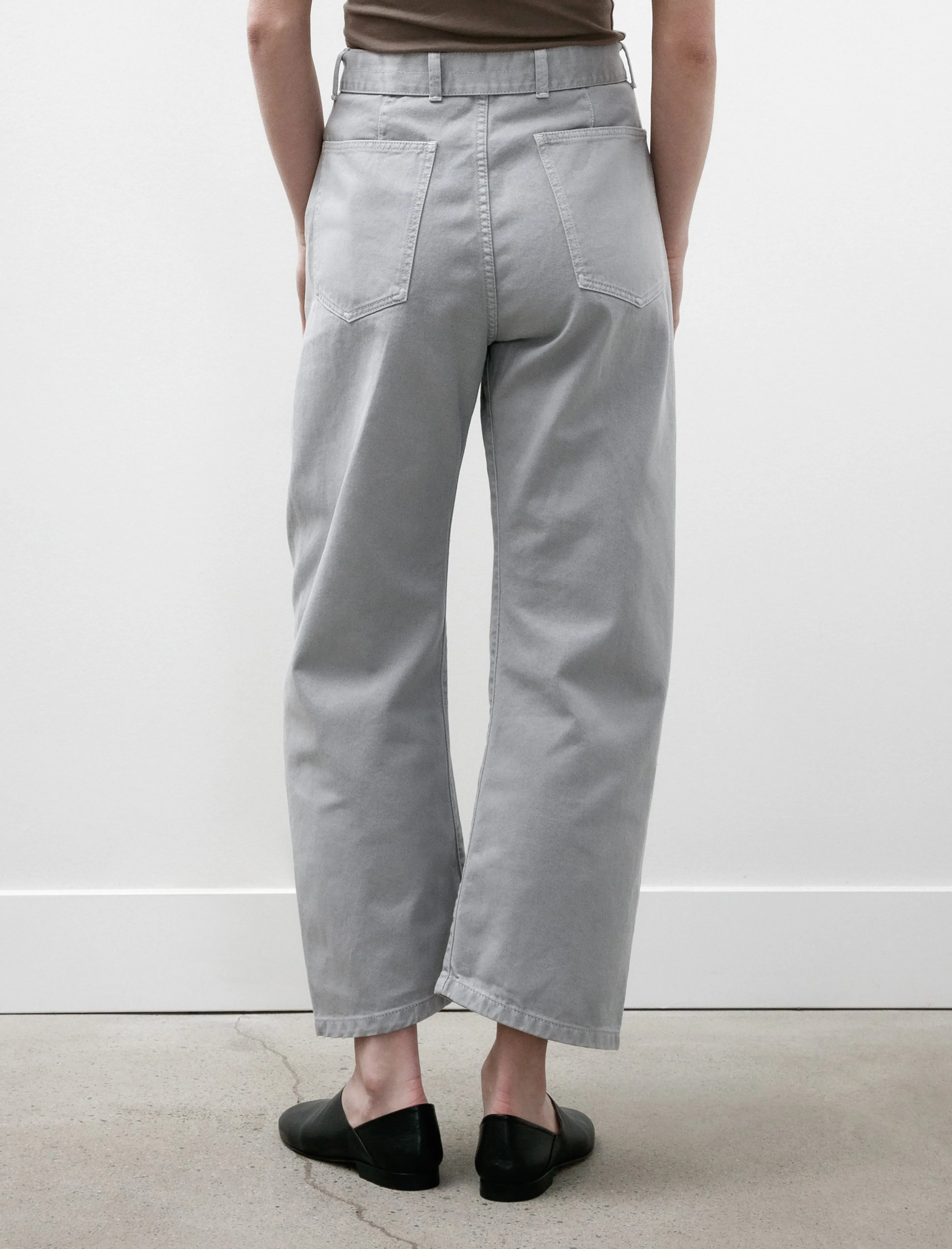 Twisted Belted Pants Snowy Blue Grey Denim sold by SHOP NEIGHBOR product image thumbnail 5