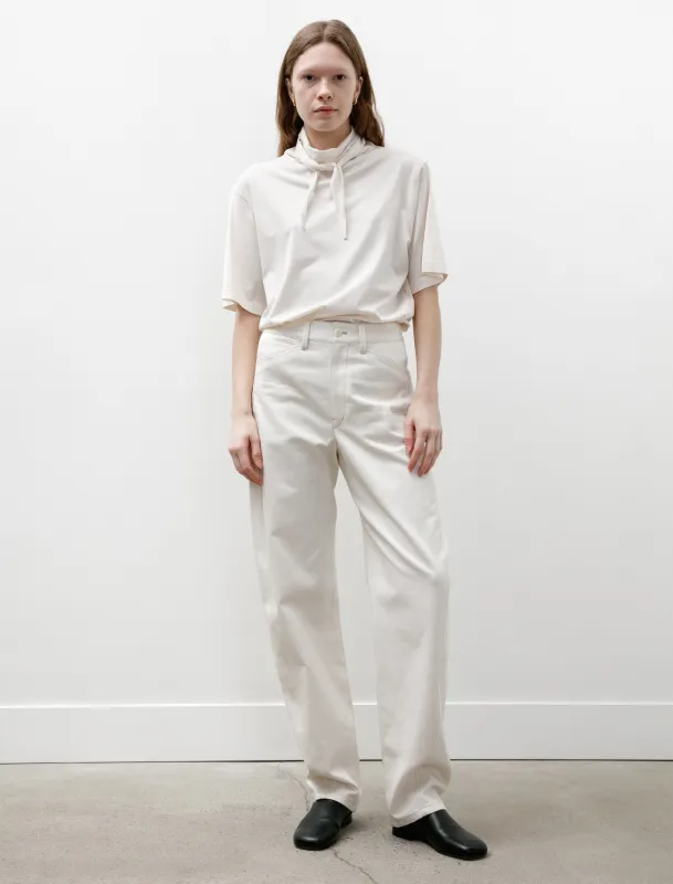 Five Pocket Twisted Pants Creamy White sold by SHOP NEIGHBOR