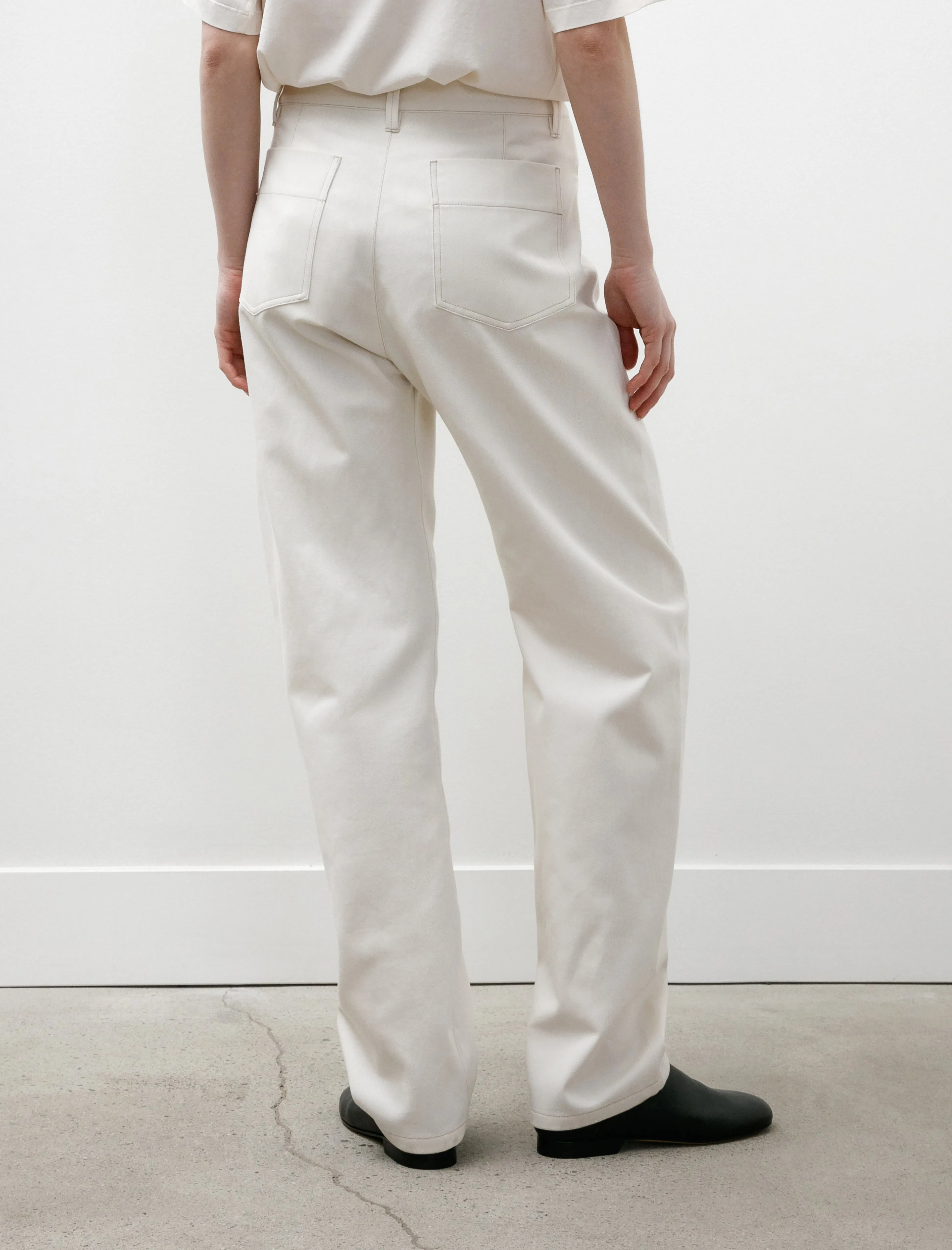 Five Pocket Twisted Pants Creamy White sold by SHOP NEIGHBOR product image thumbnail 5