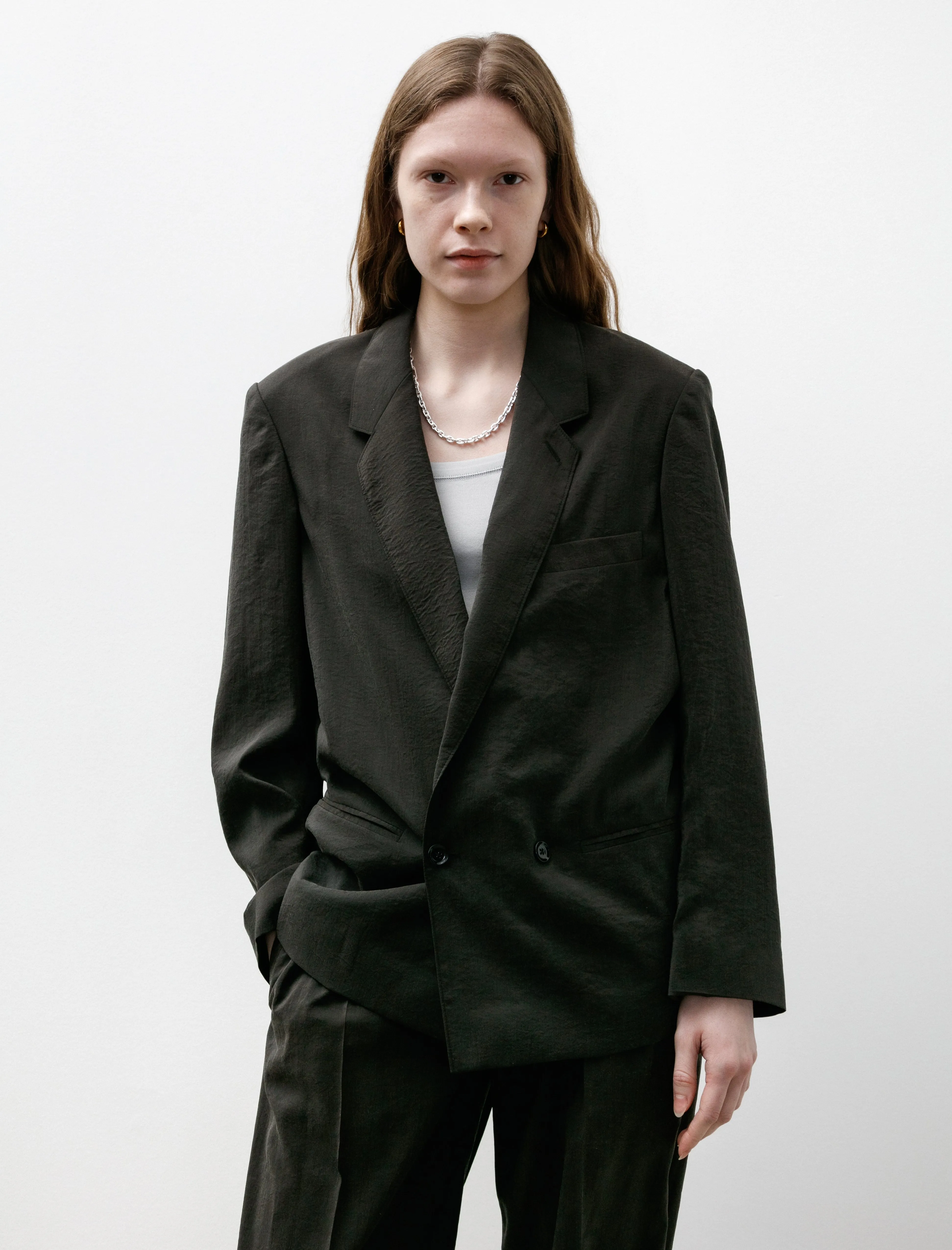 Soft Tailored Jacket Dark Espresso sold by SHOP NEIGHBOR product image thumbnail 2