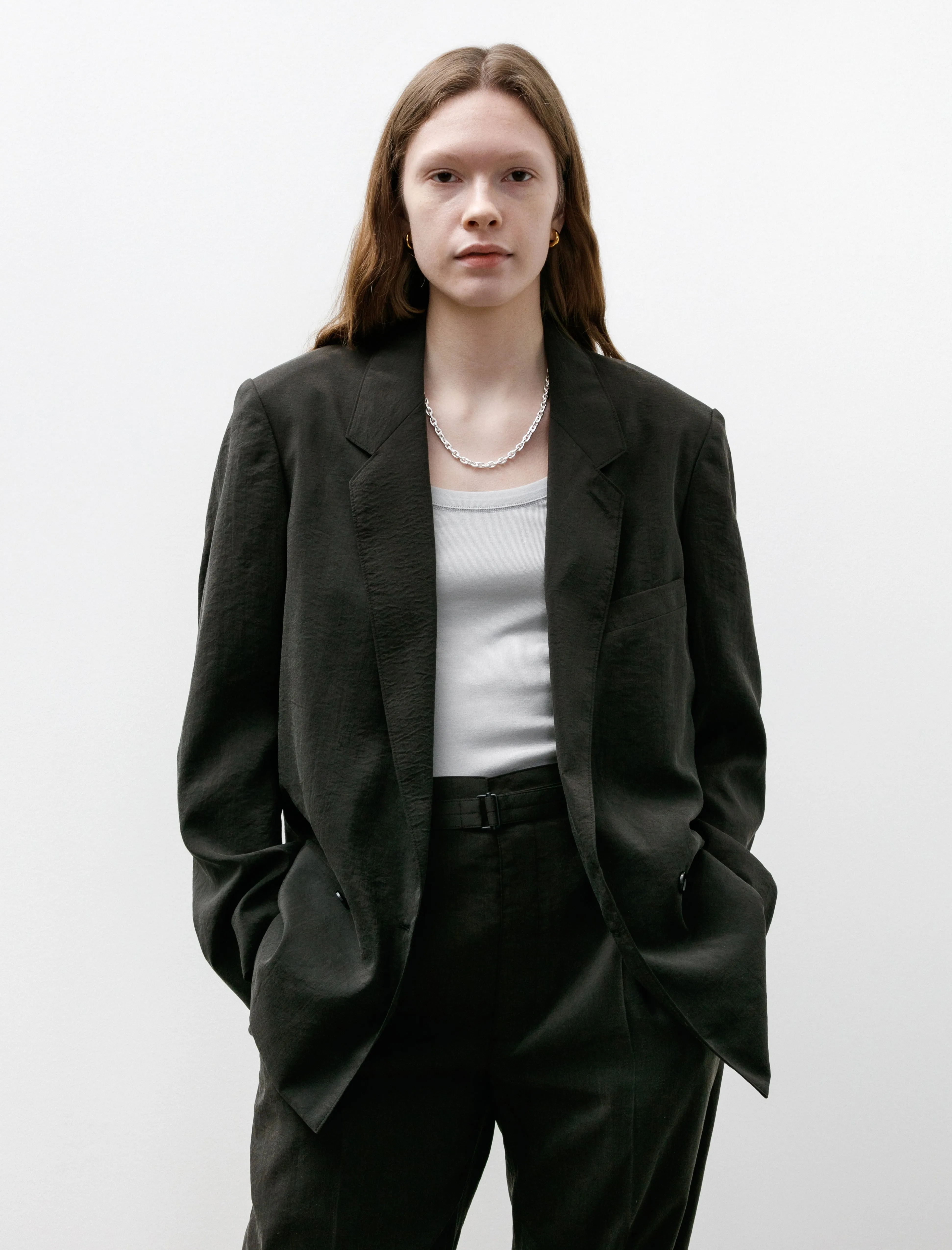 Soft Tailored Jacket Dark Espresso sold by SHOP NEIGHBOR