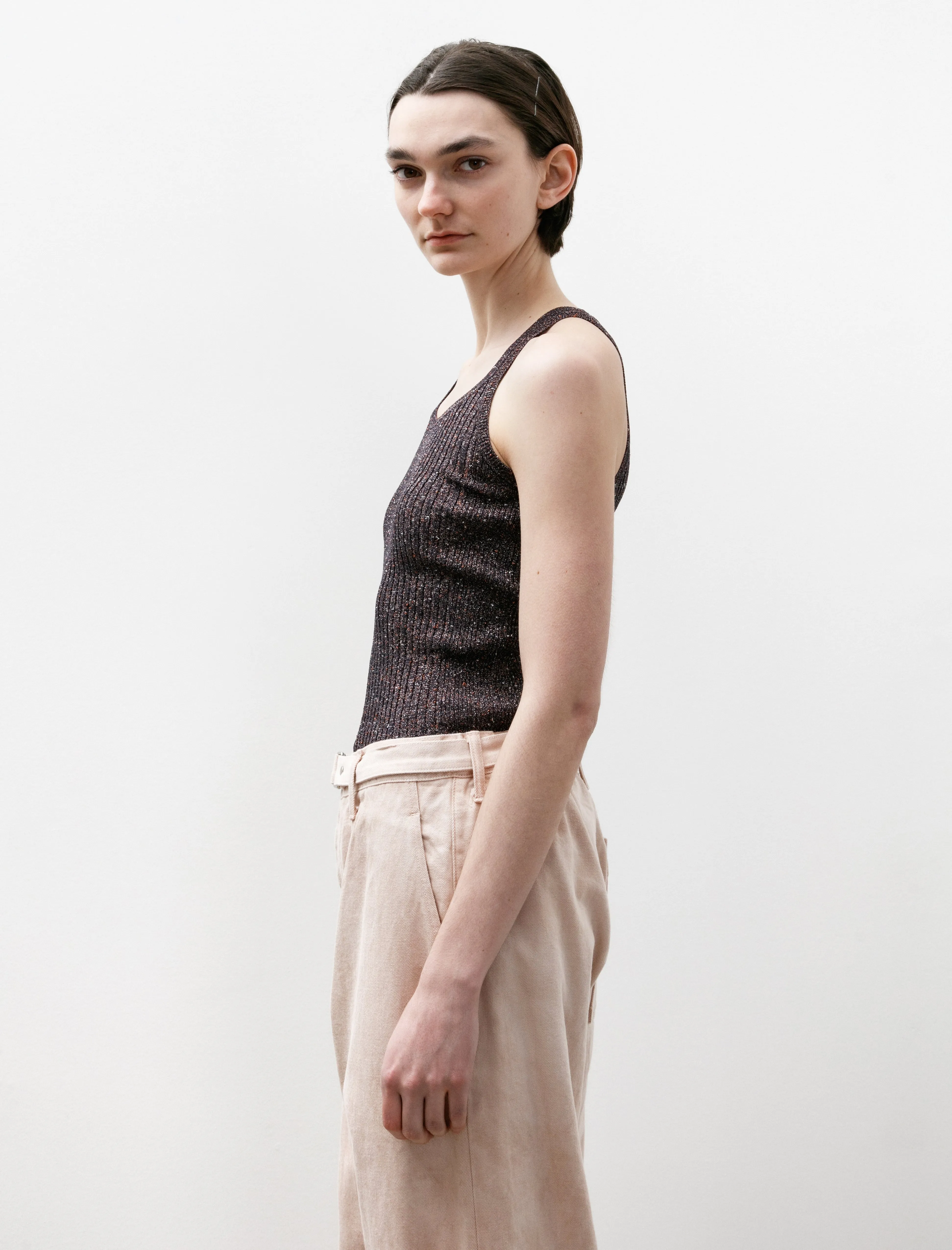 Glitter Tank Top Navy sold by SHOP NEIGHBOR product image thumbnail 2