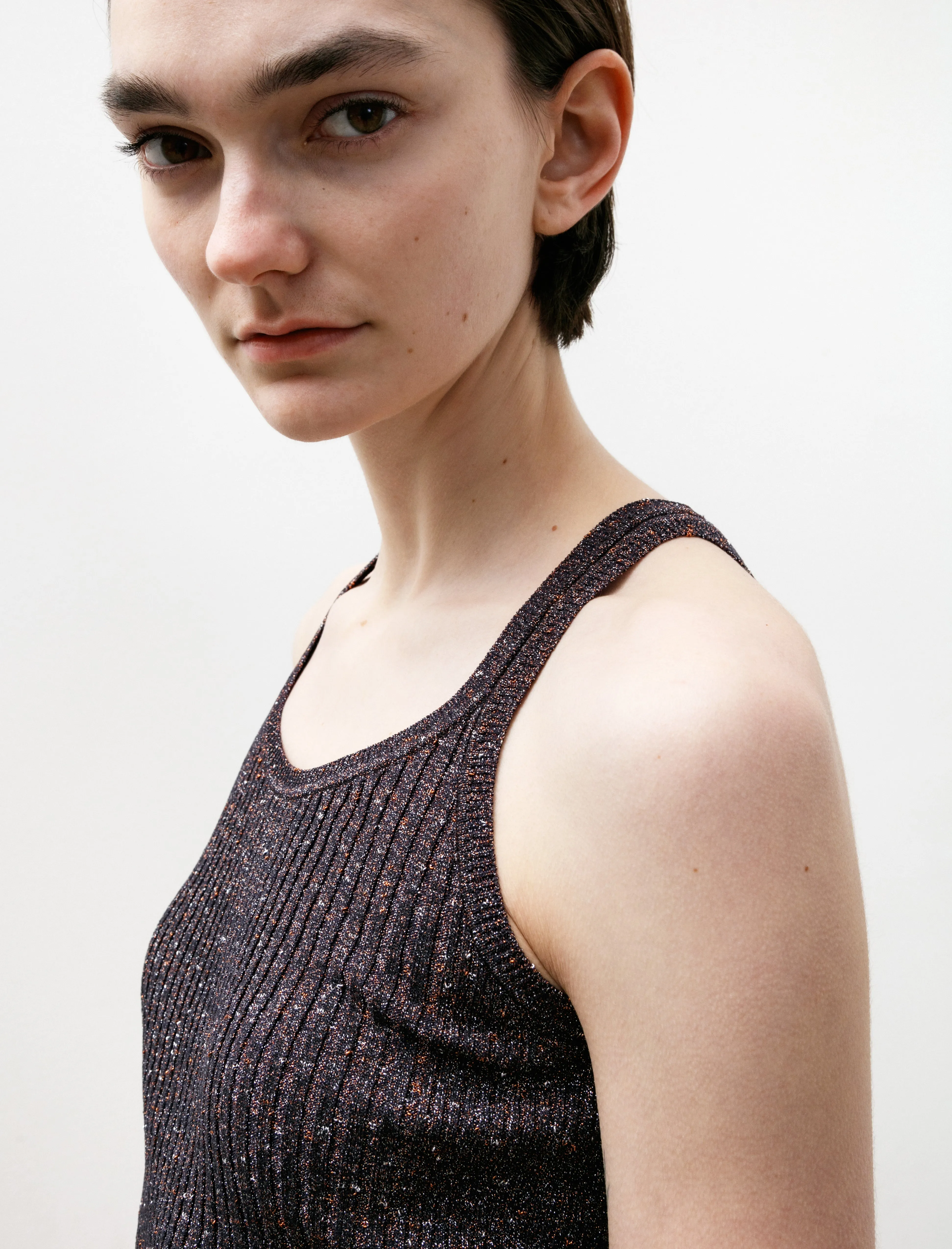 Glitter Tank Top Navy sold by SHOP NEIGHBOR product image thumbnail 4