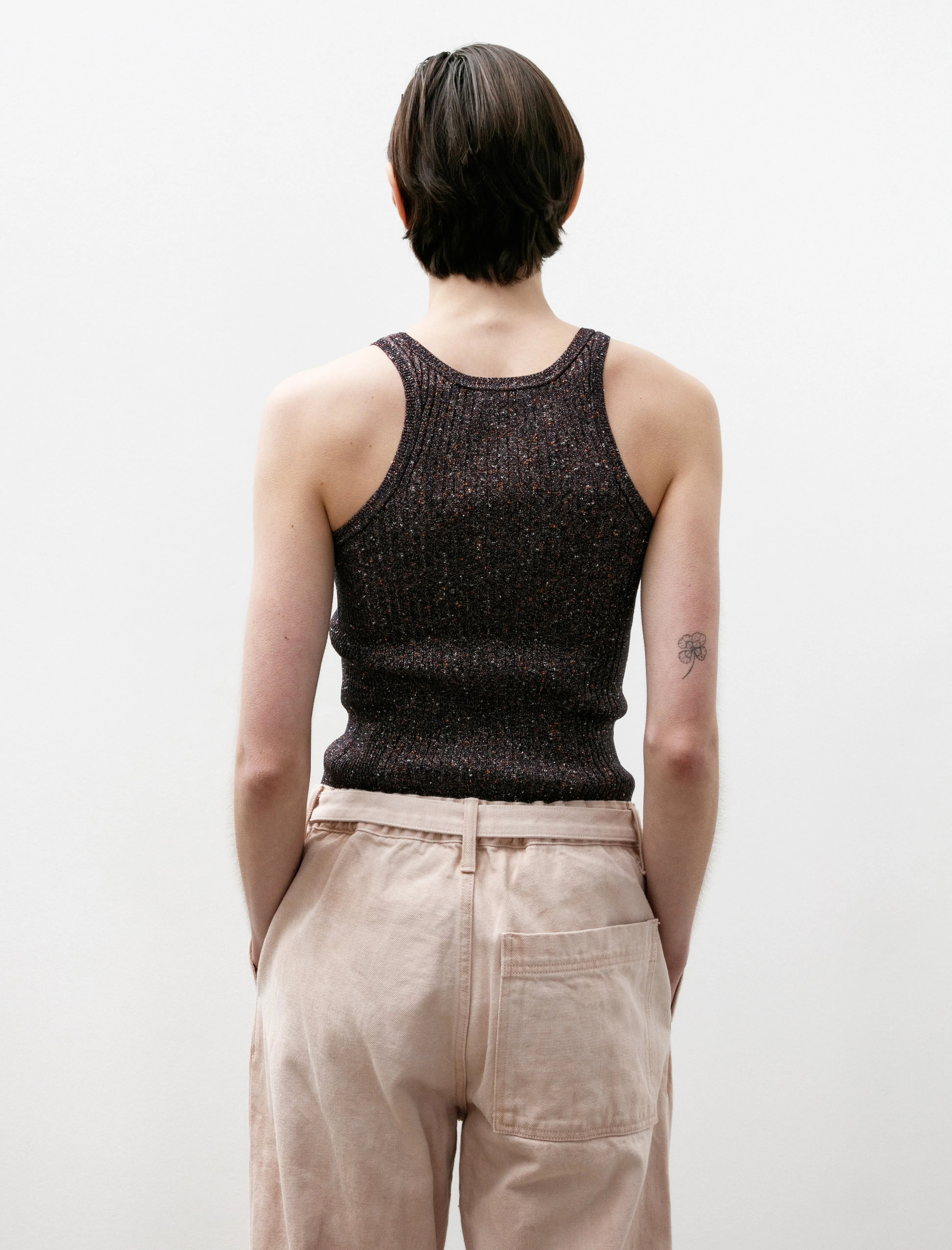 Glitter Tank Top Navy sold by SHOP NEIGHBOR product image thumbnail 3