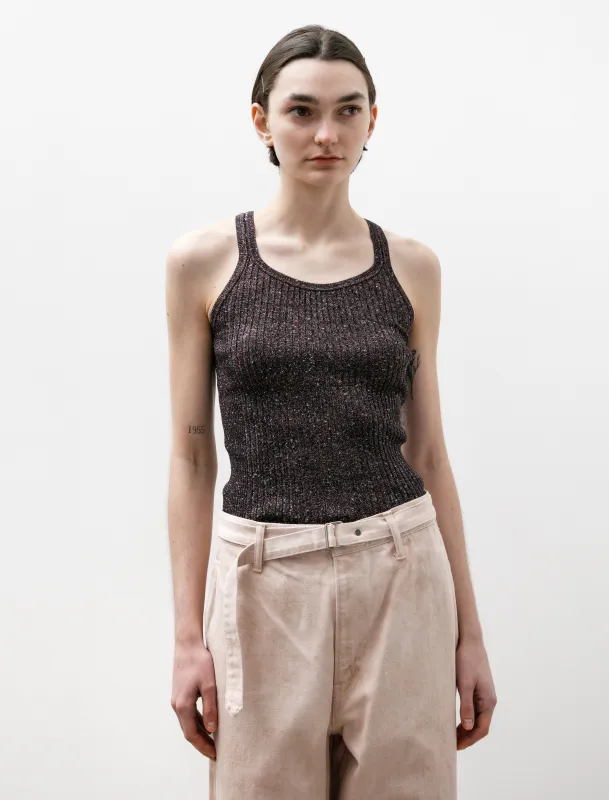 Glitter Tank Top Navy made by SHOP NEIGHBOR