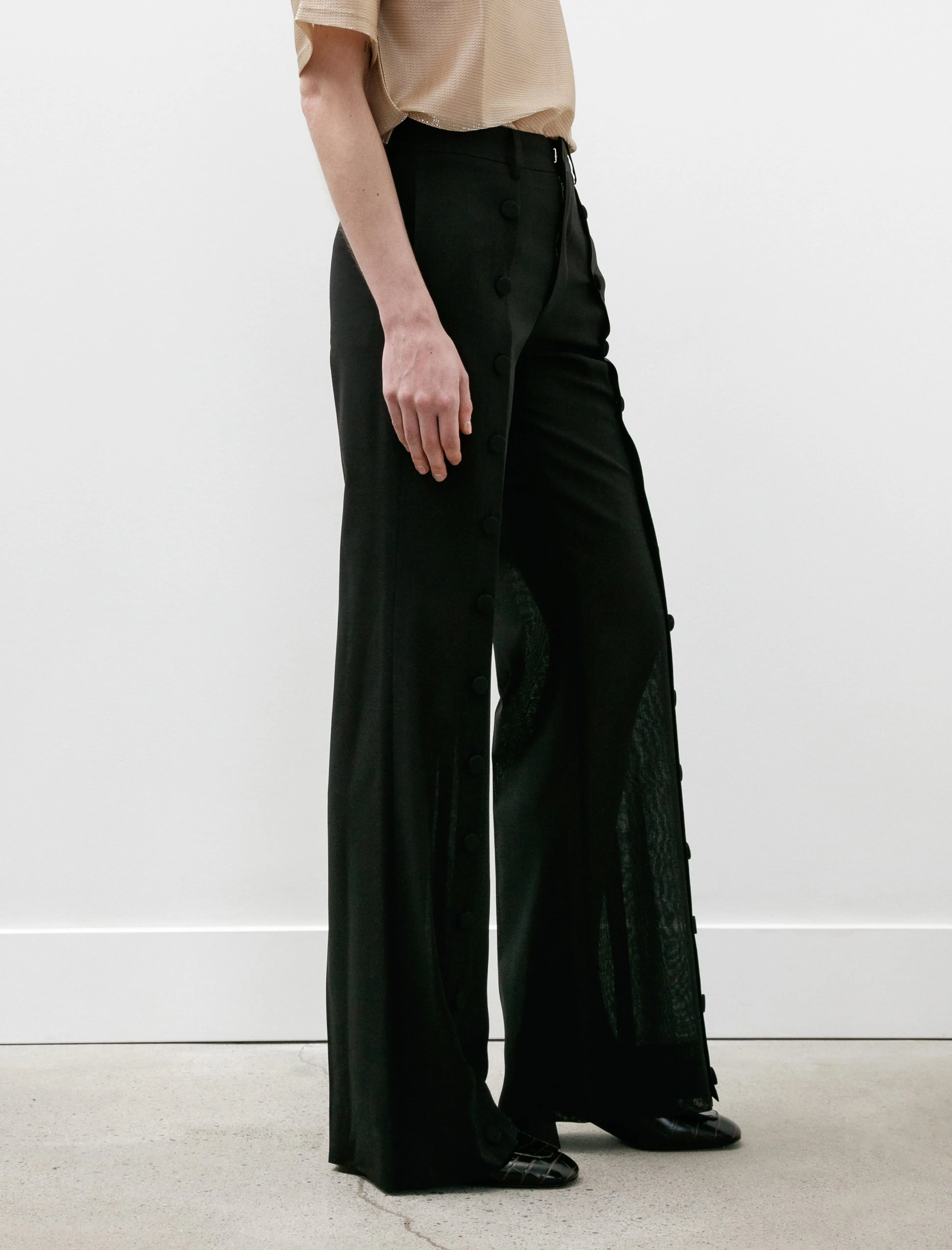 Buttoned Trousers Black sold by SHOP NEIGHBOR product image thumbnail 4