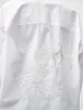 Japanese Embroidered Cotton Shirt White sold by SHOP NEIGHBOR