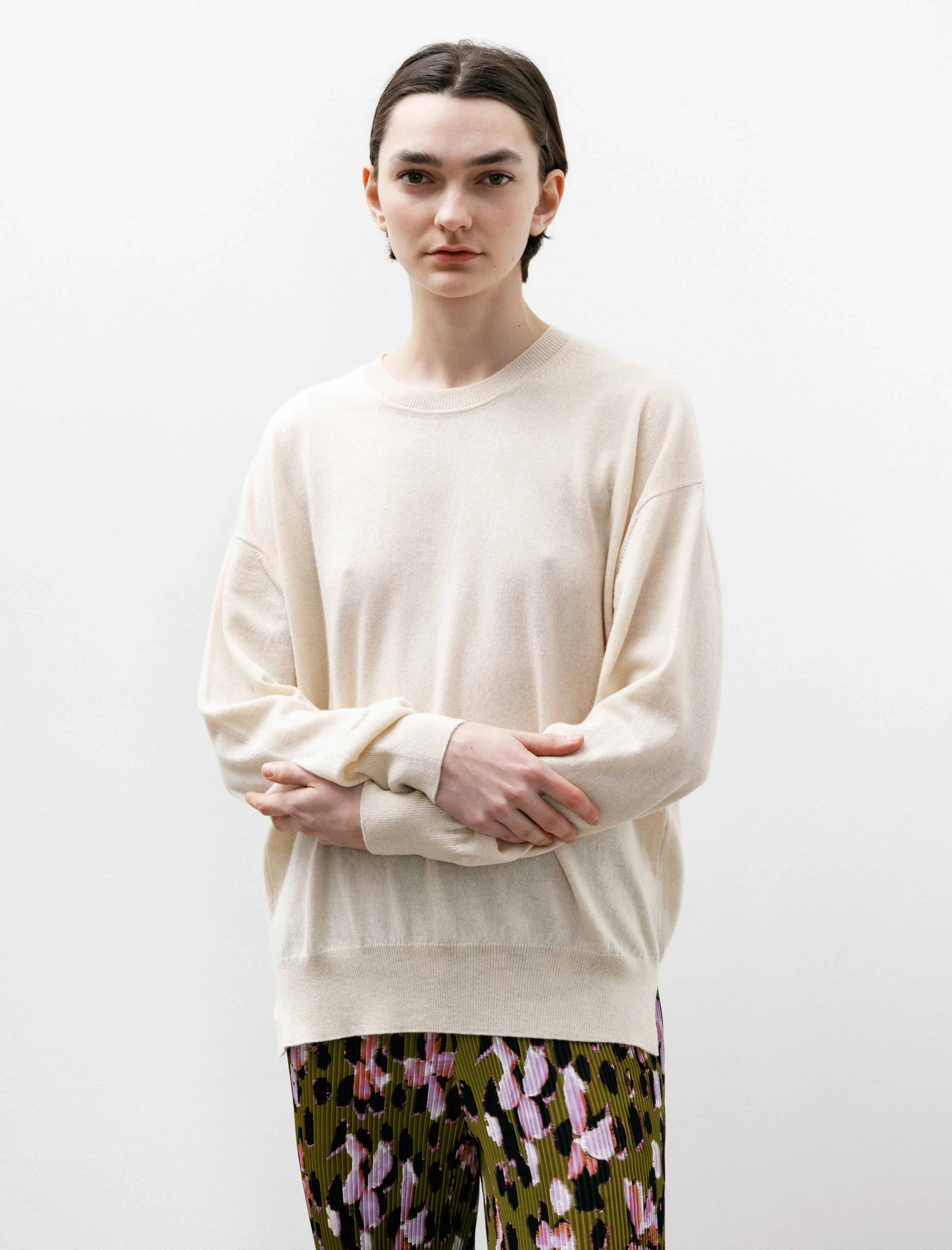 Tahra Cotton Cashmere Crewneck Canvas sold by SHOP NEIGHBOR