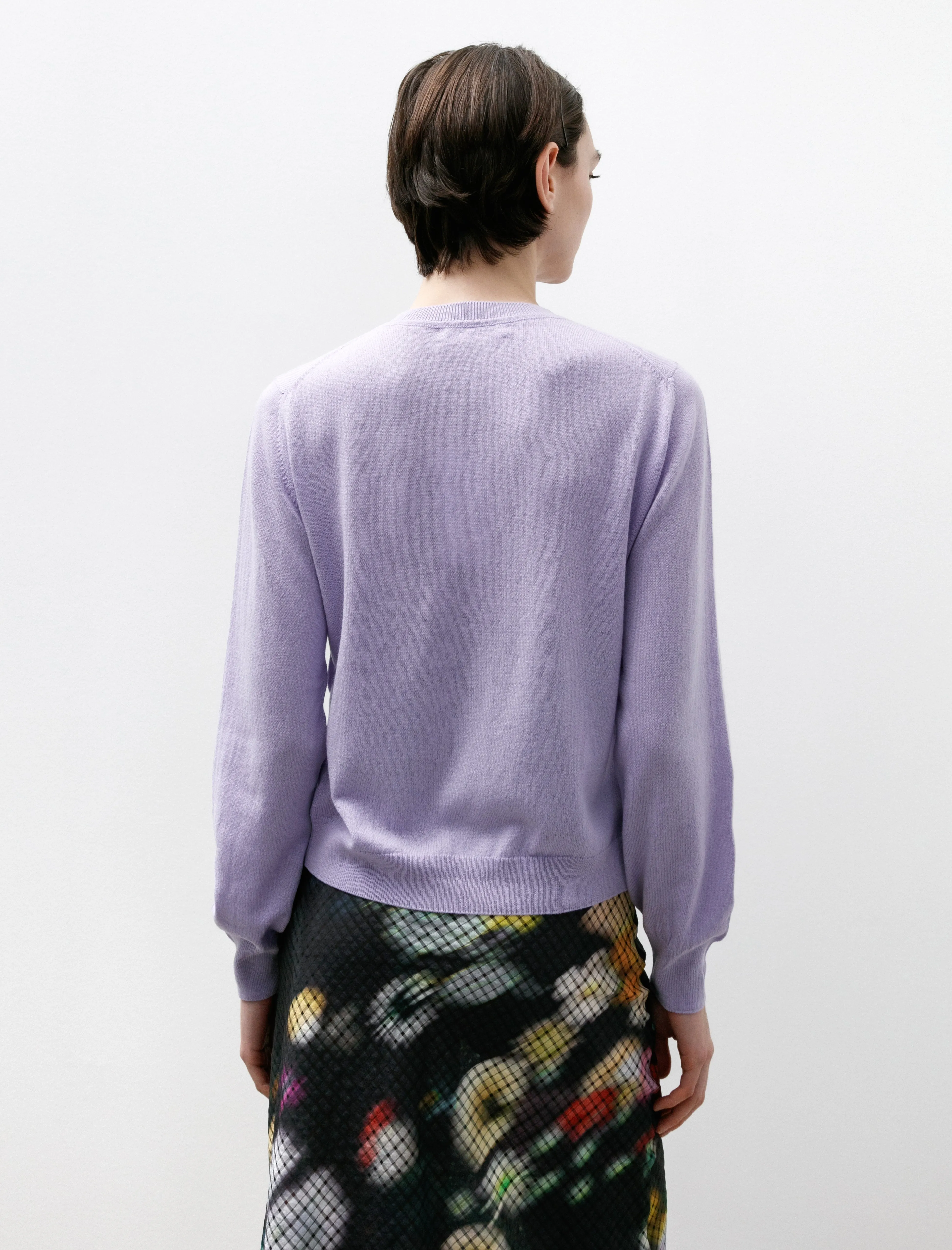 Enya Cardigan Cotton Cashmere Lilac sold by SHOP NEIGHBOR product image thumbnail 5