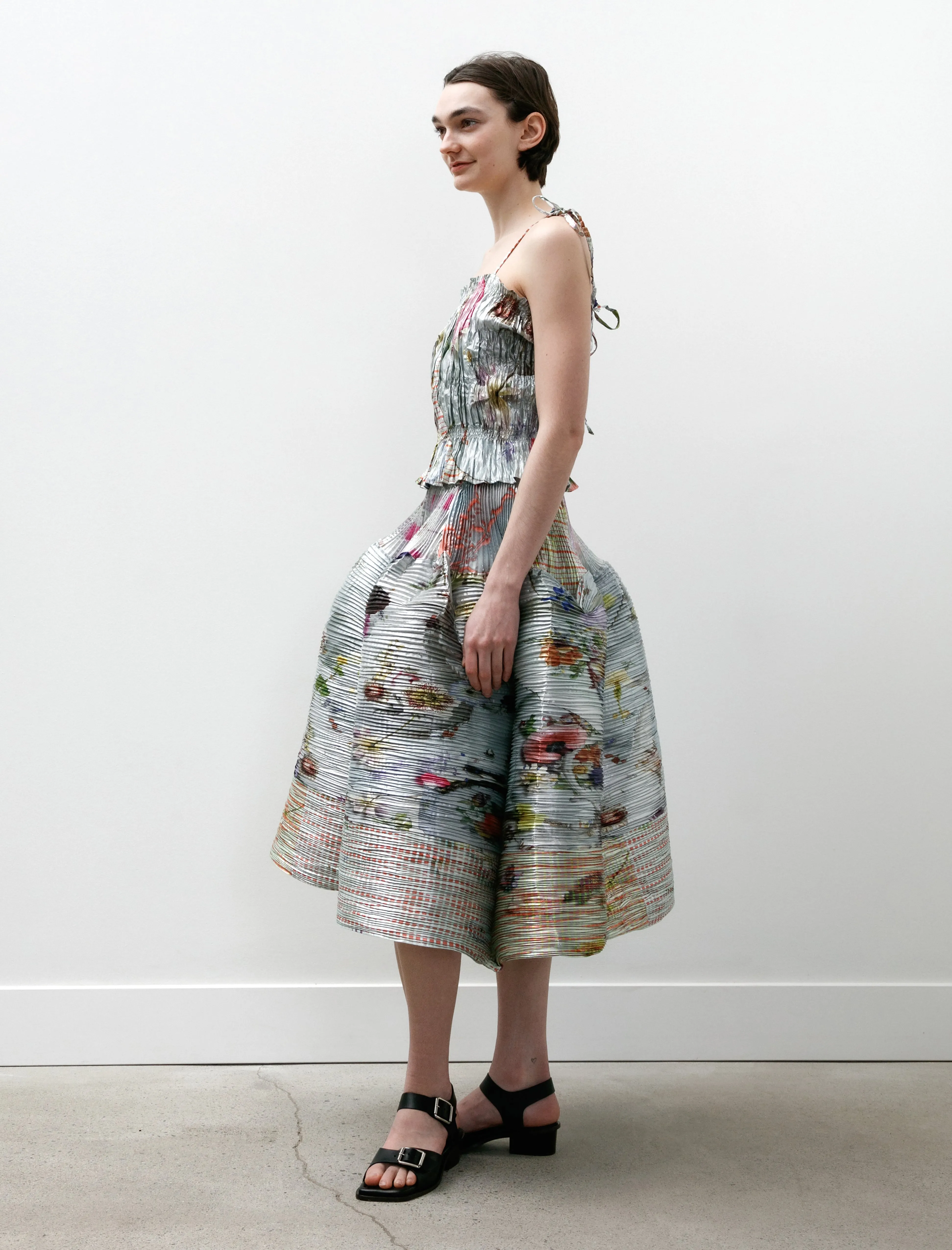 Kenza Metallic Handpleated Skirt Maria sold by SHOP NEIGHBOR product image thumbnail 3