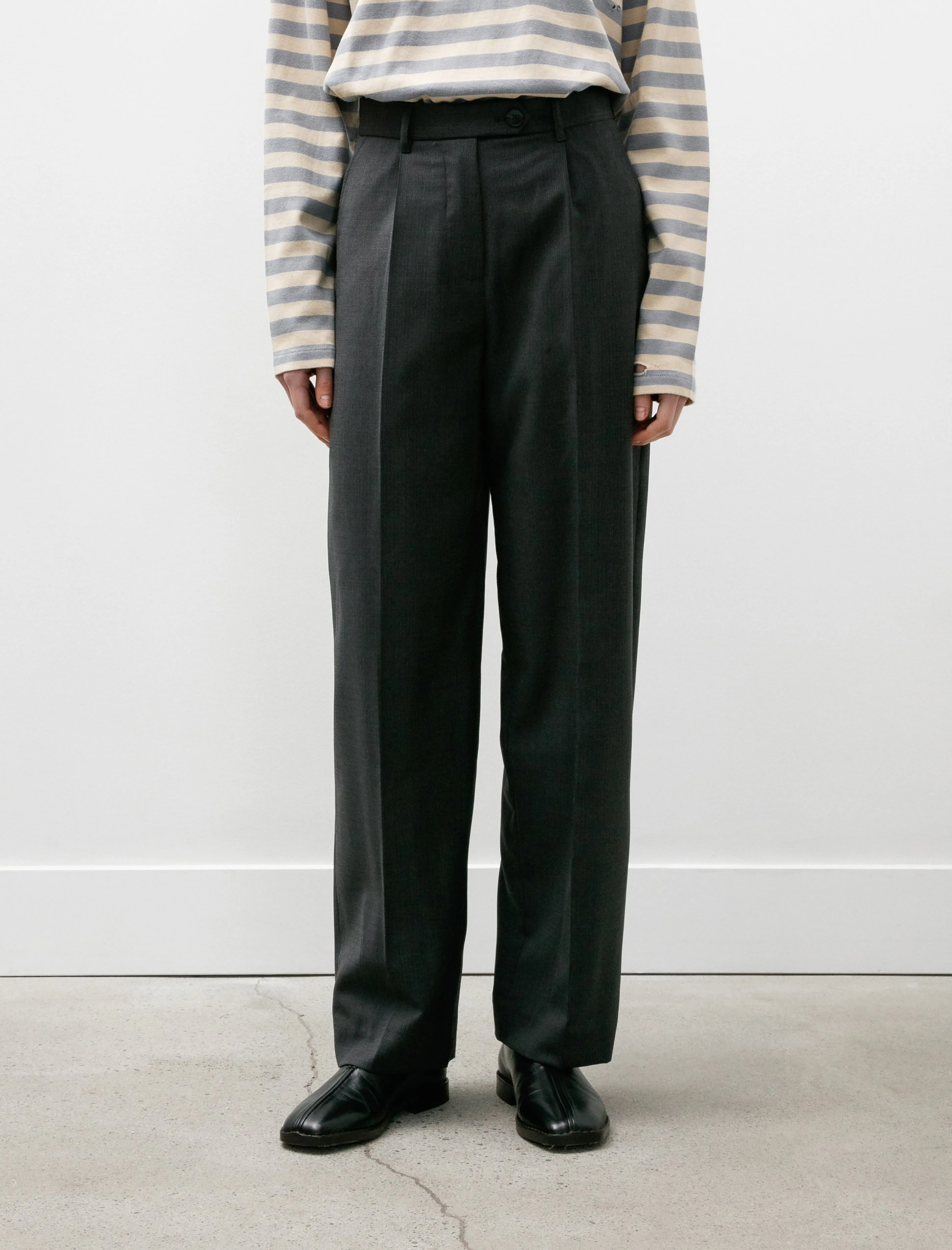 Primary Trousers Grey 50s Stripe sold by SHOP NEIGHBOR product image thumbnail 2