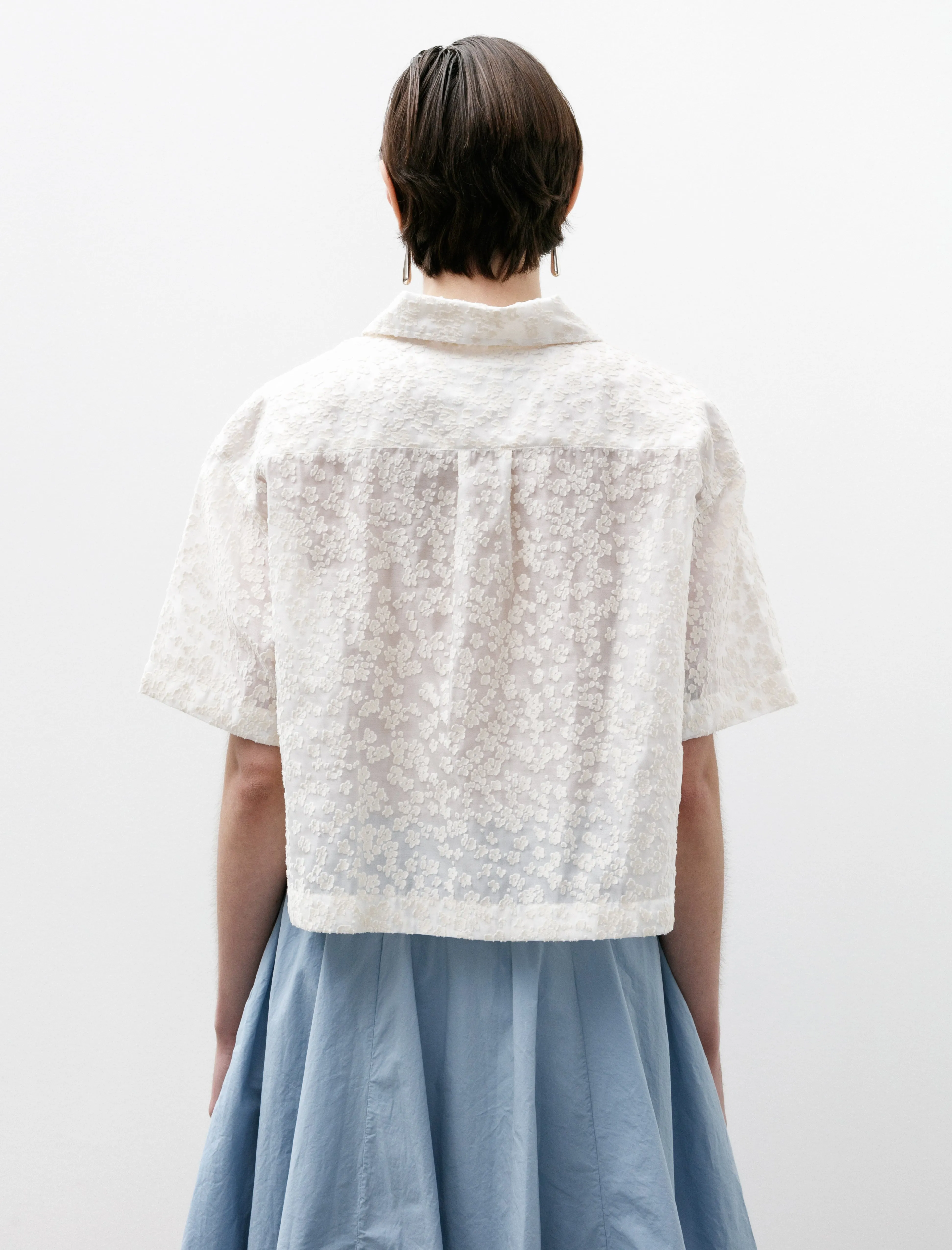 W Holiday Shirt Sheer Floral sold by SHOP NEIGHBOR product image thumbnail 3