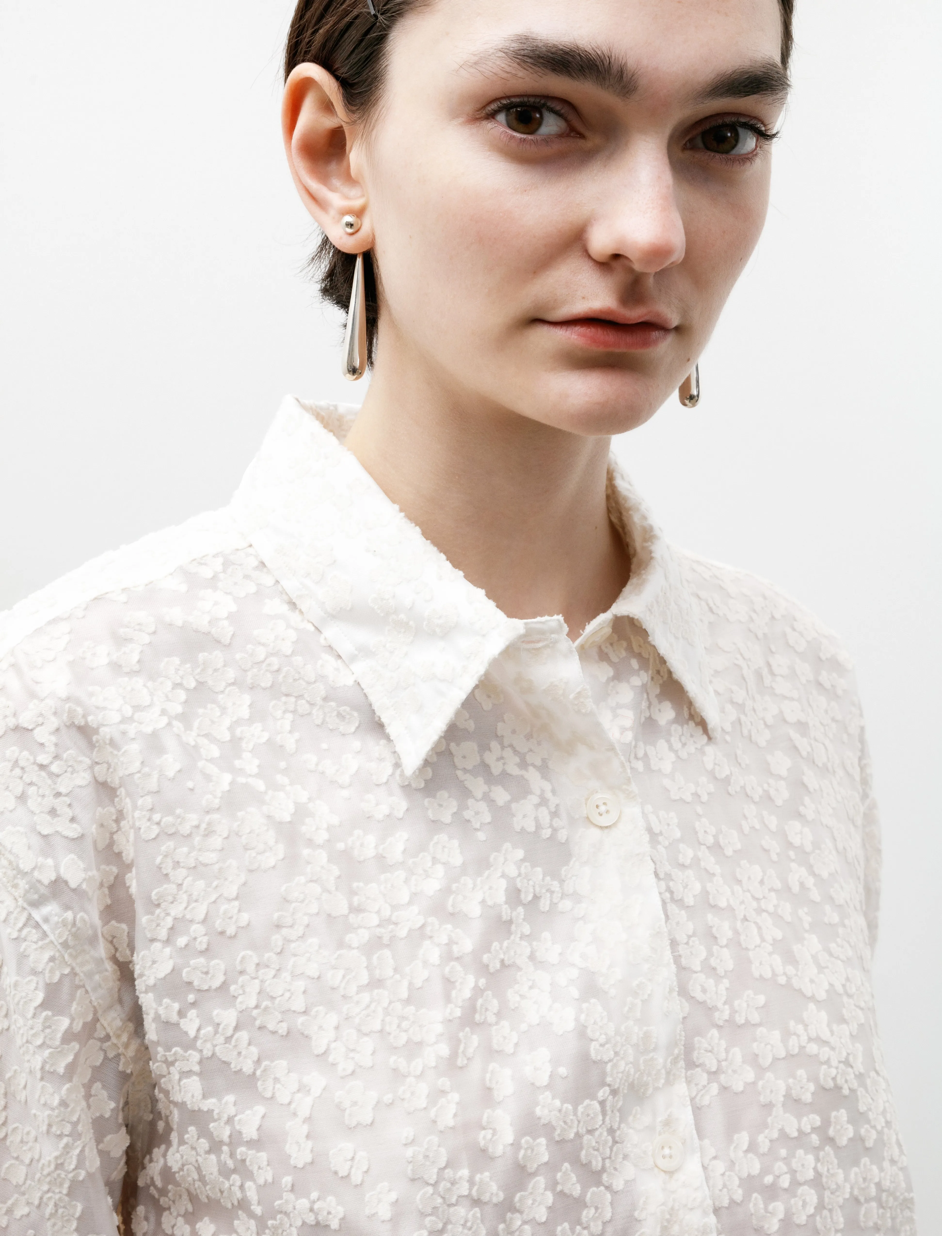 W Holiday Shirt Sheer Floral sold by SHOP NEIGHBOR product image thumbnail 4