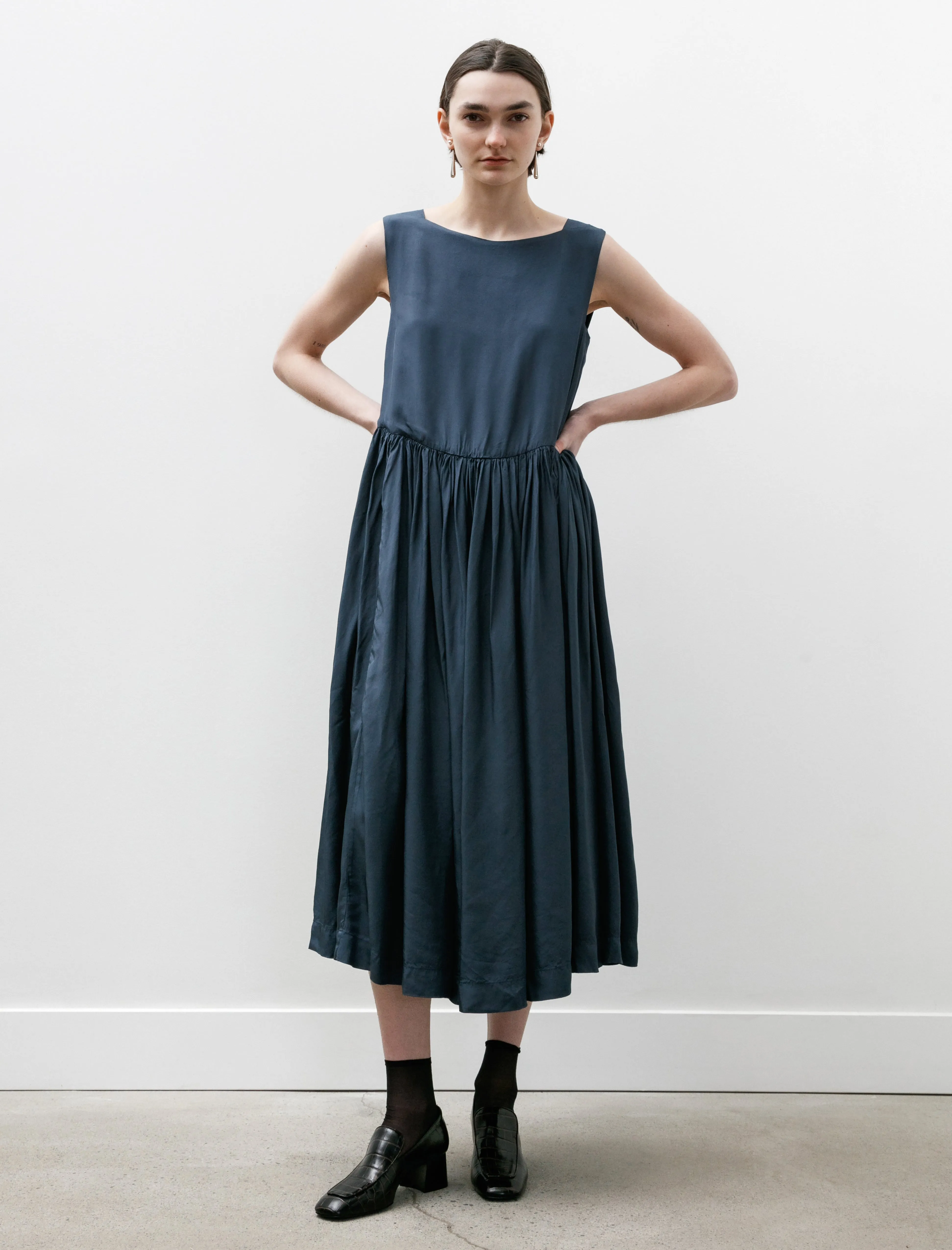 Pomme Dress Tulipy Indigo sold by SHOP NEIGHBOR