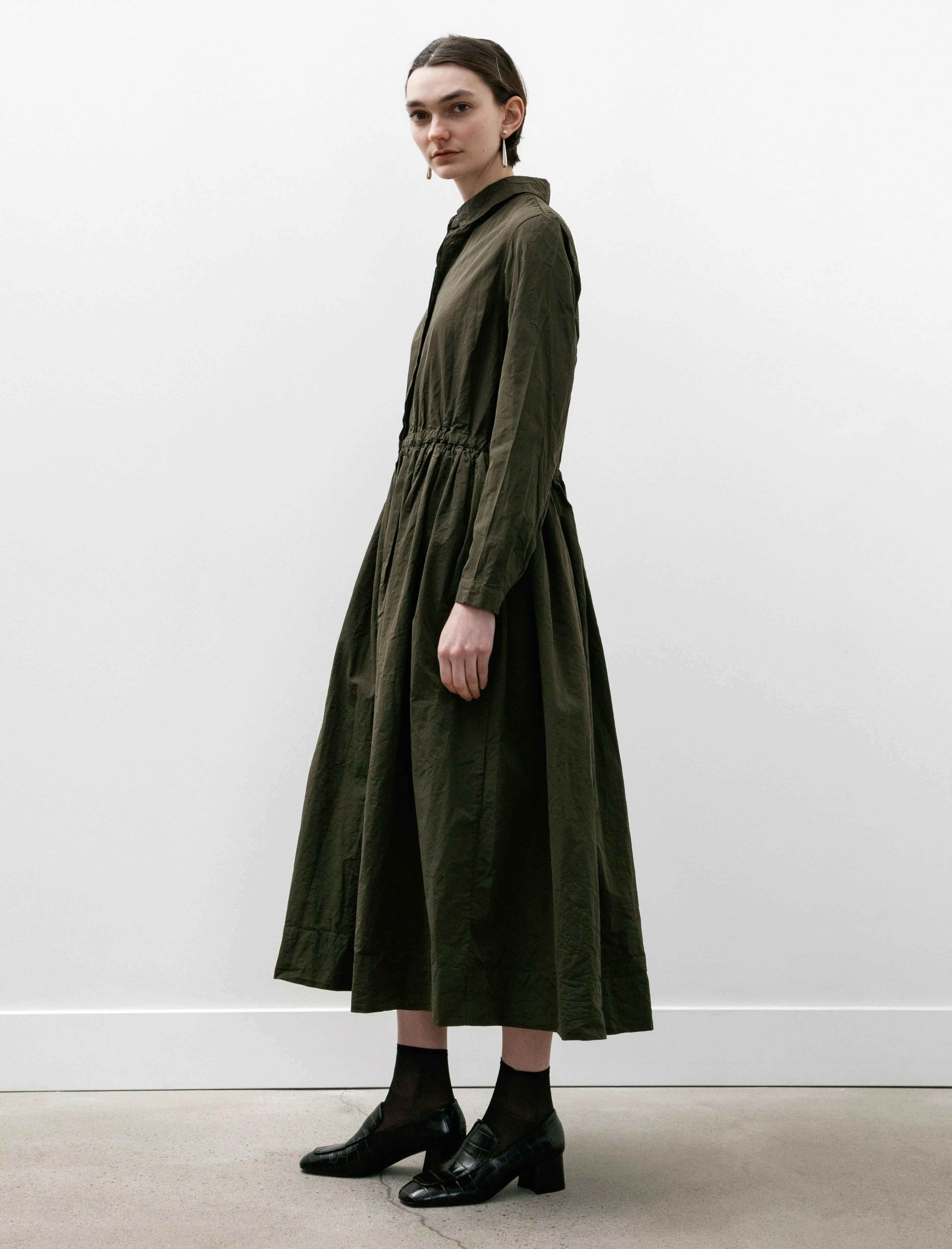 Panzy Dress Paper Cot Khaki sold by SHOP NEIGHBOR product image thumbnail 2