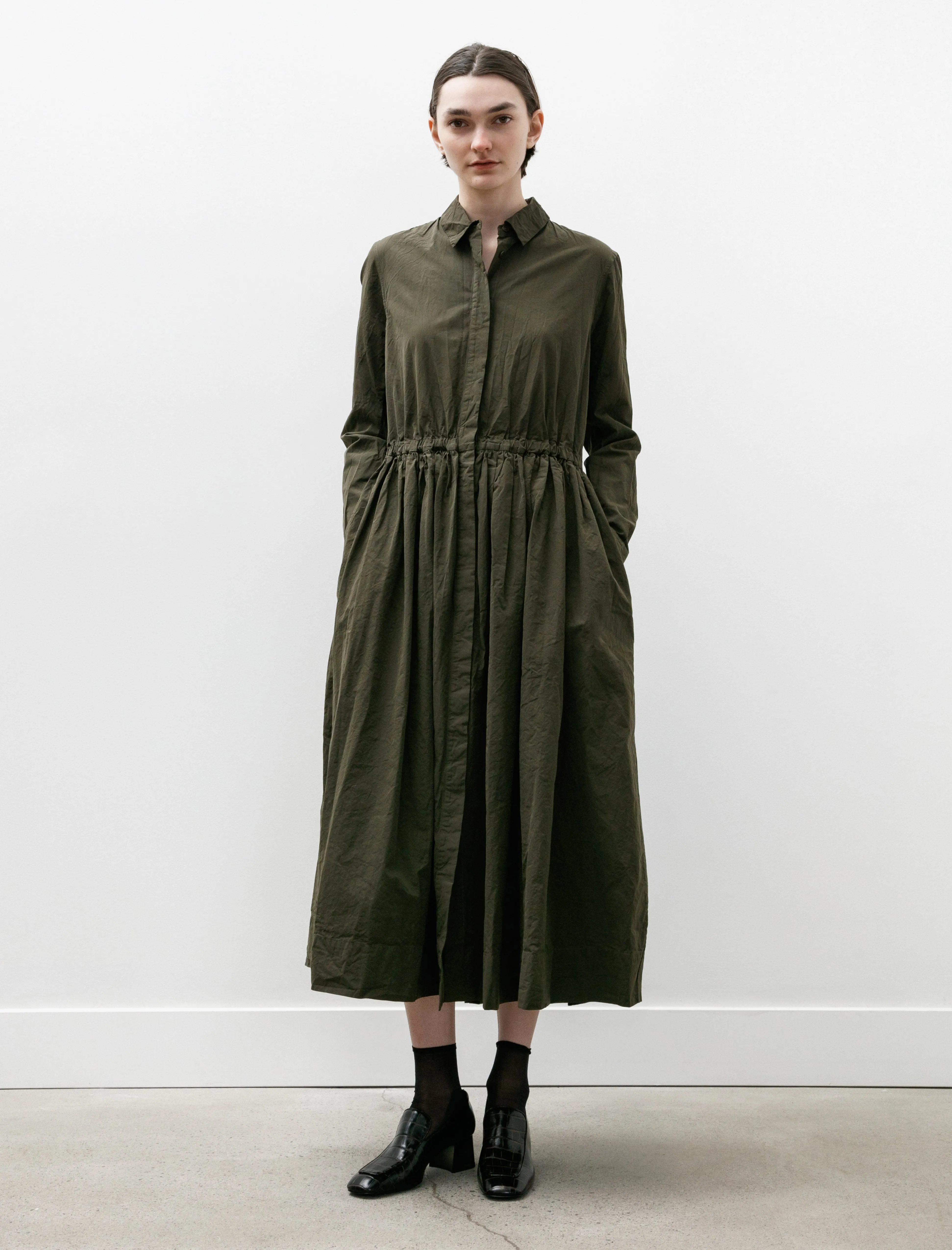 Panzy Dress Paper Cot Khaki sold by SHOP NEIGHBOR