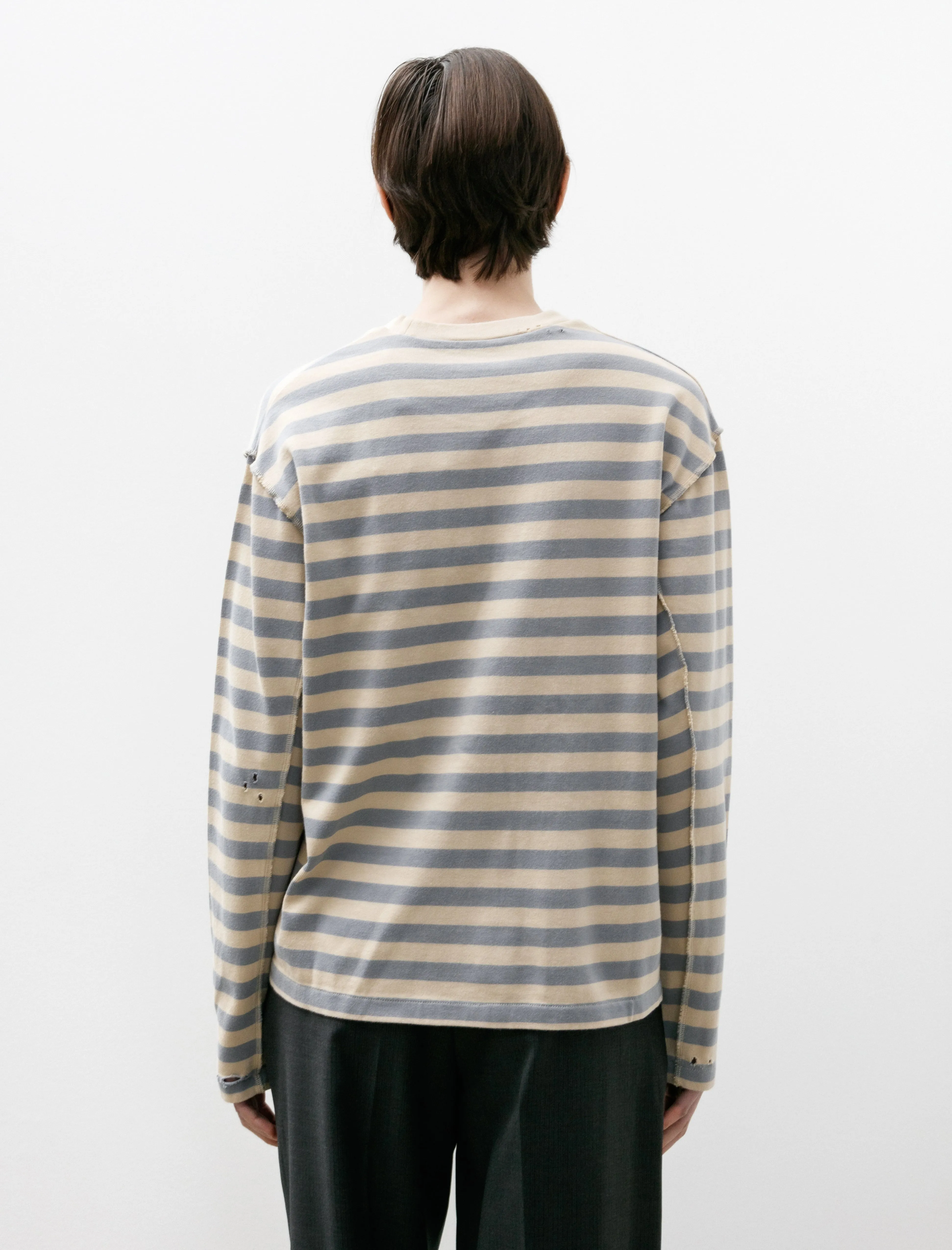 Wide Stripe Sweater Greige W sold by SHOP NEIGHBOR product image thumbnail 3