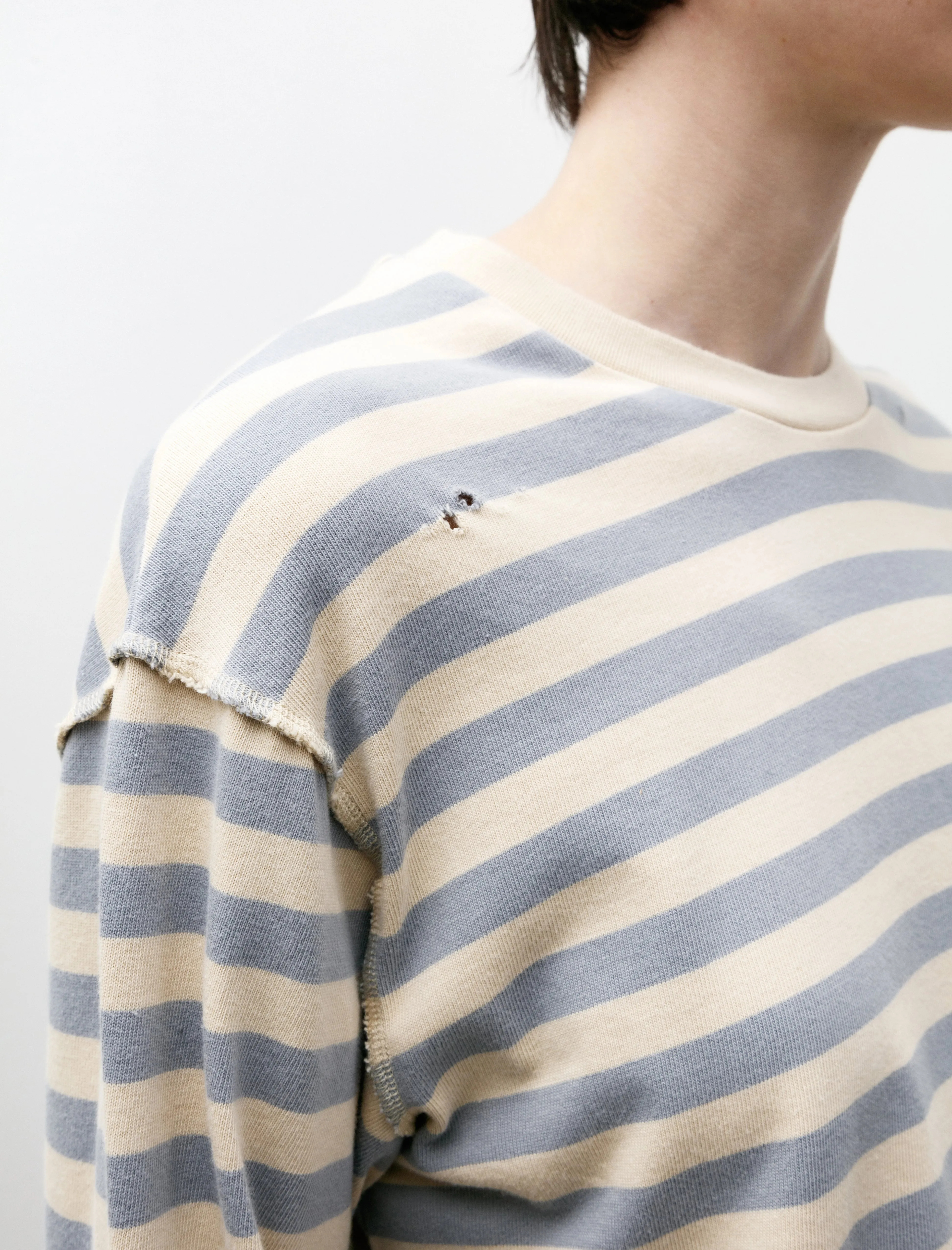 Wide Stripe Sweater Greige W sold by SHOP NEIGHBOR product image thumbnail 4