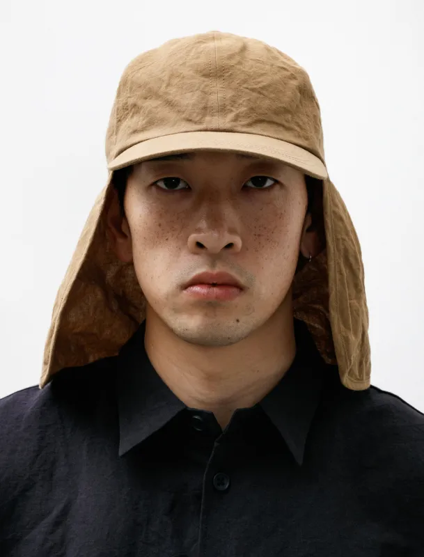 R18 Cap-4 Sun Cap Reed Linen made by SHOP NEIGHBOR