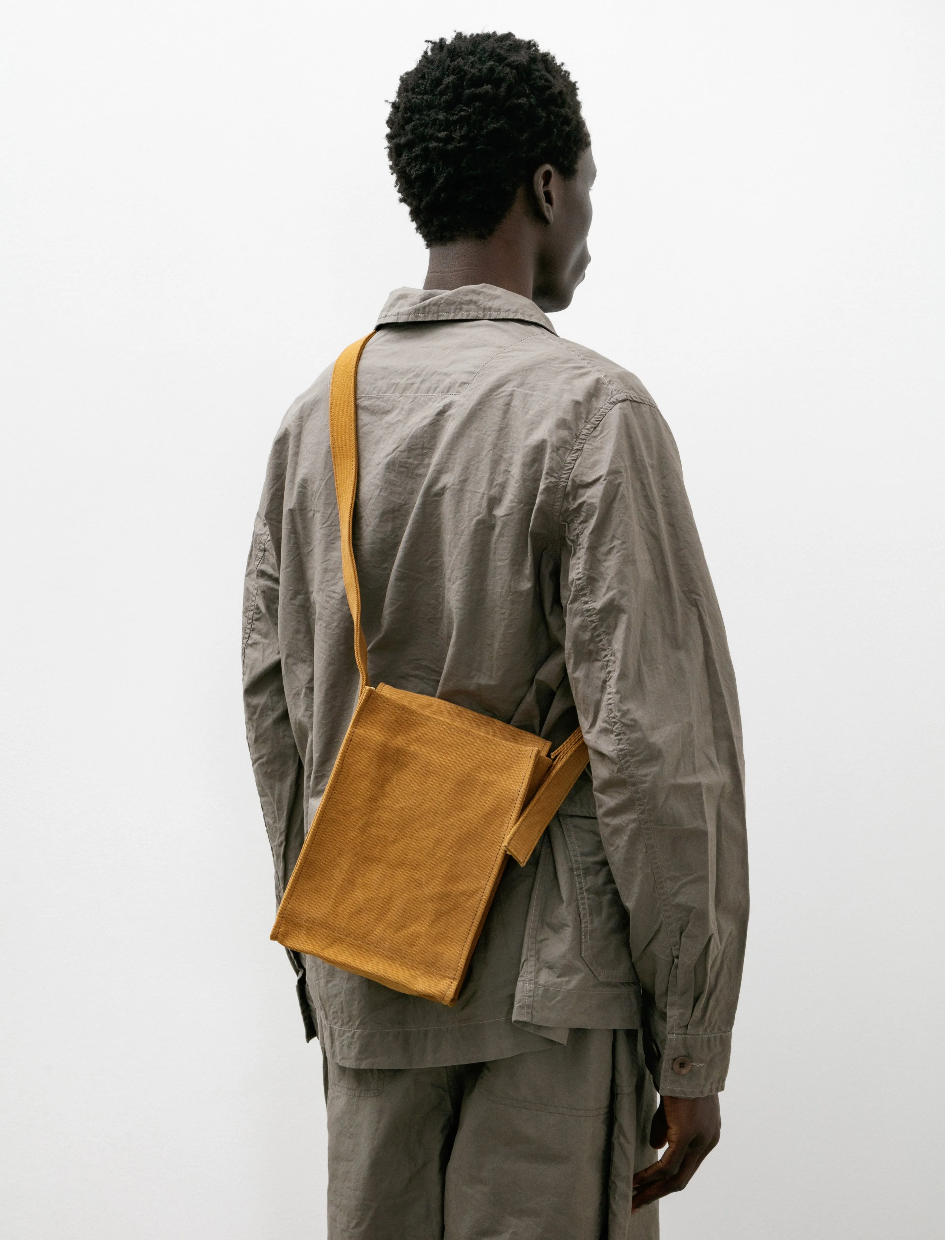 Washed Canvas Shoulder Bag Small Mustard sold by SHOP NEIGHBOR product image thumbnail 2