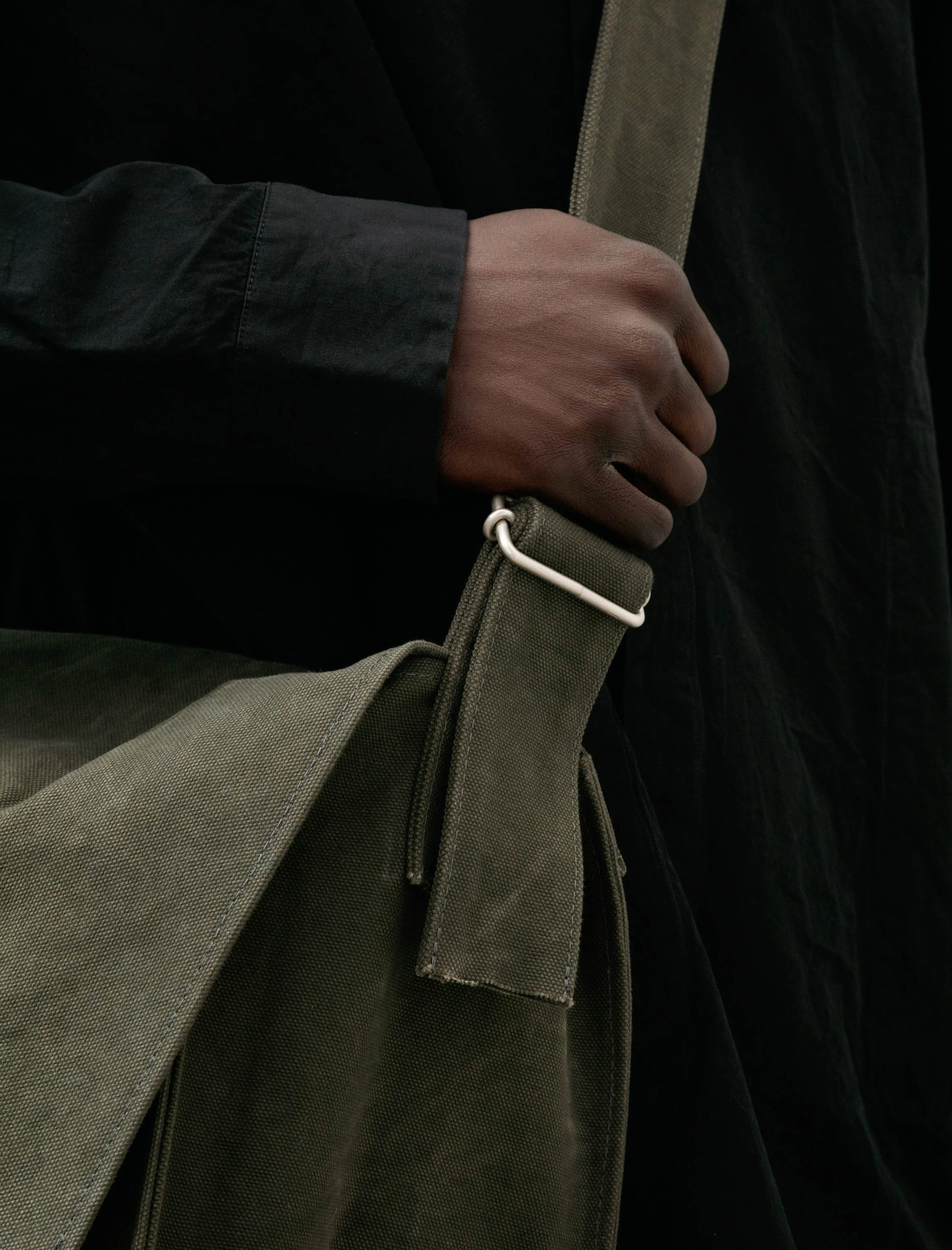 Washed Canvas Shoulder Bag Olive sold by SHOP NEIGHBOR product image thumbnail 3