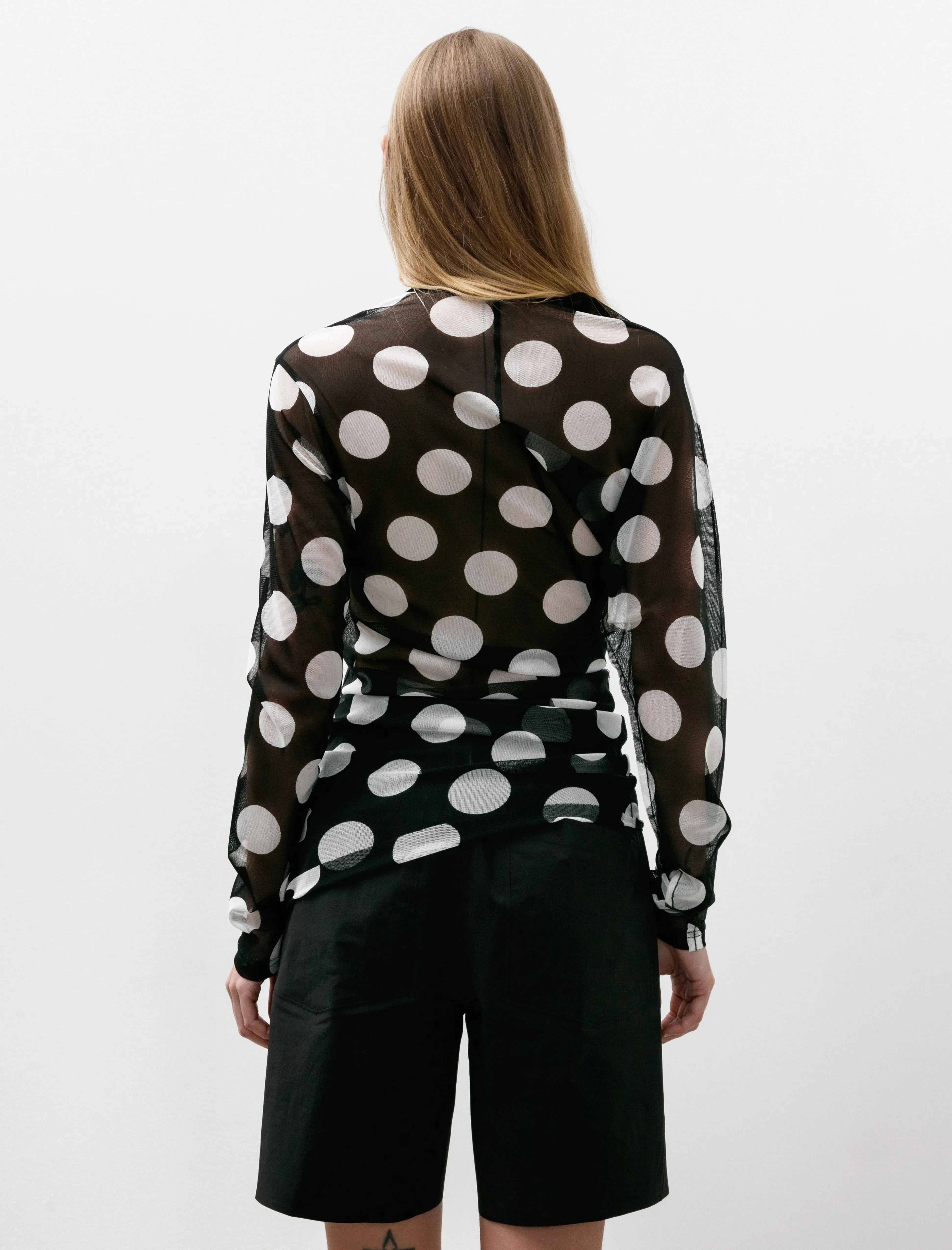 Twisted Tunic Black/White Polka Dot sold by SHOP NEIGHBOR product image thumbnail 5
