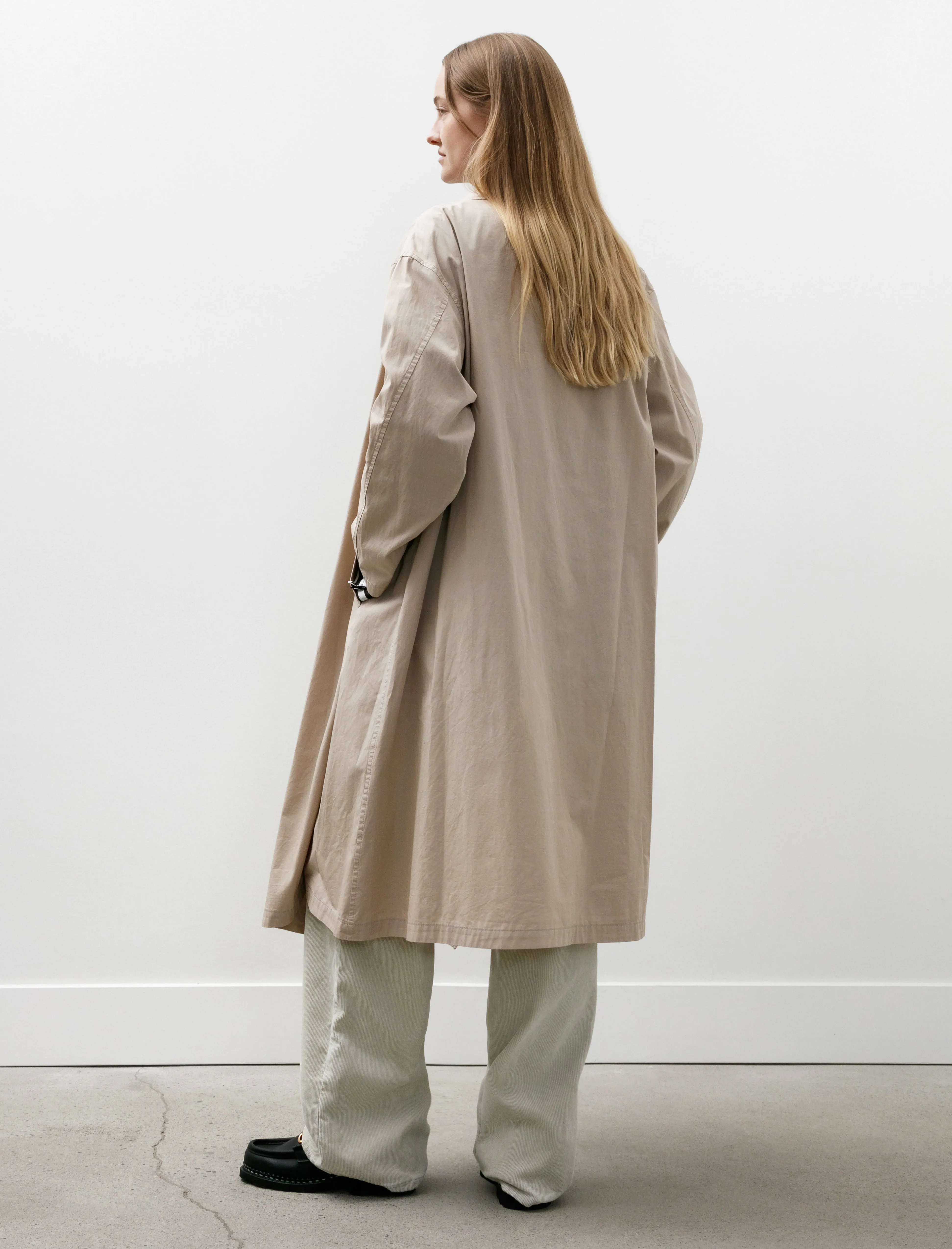Draped Collar Trenchcoat Beige sold by SHOP NEIGHBOR product image thumbnail 4