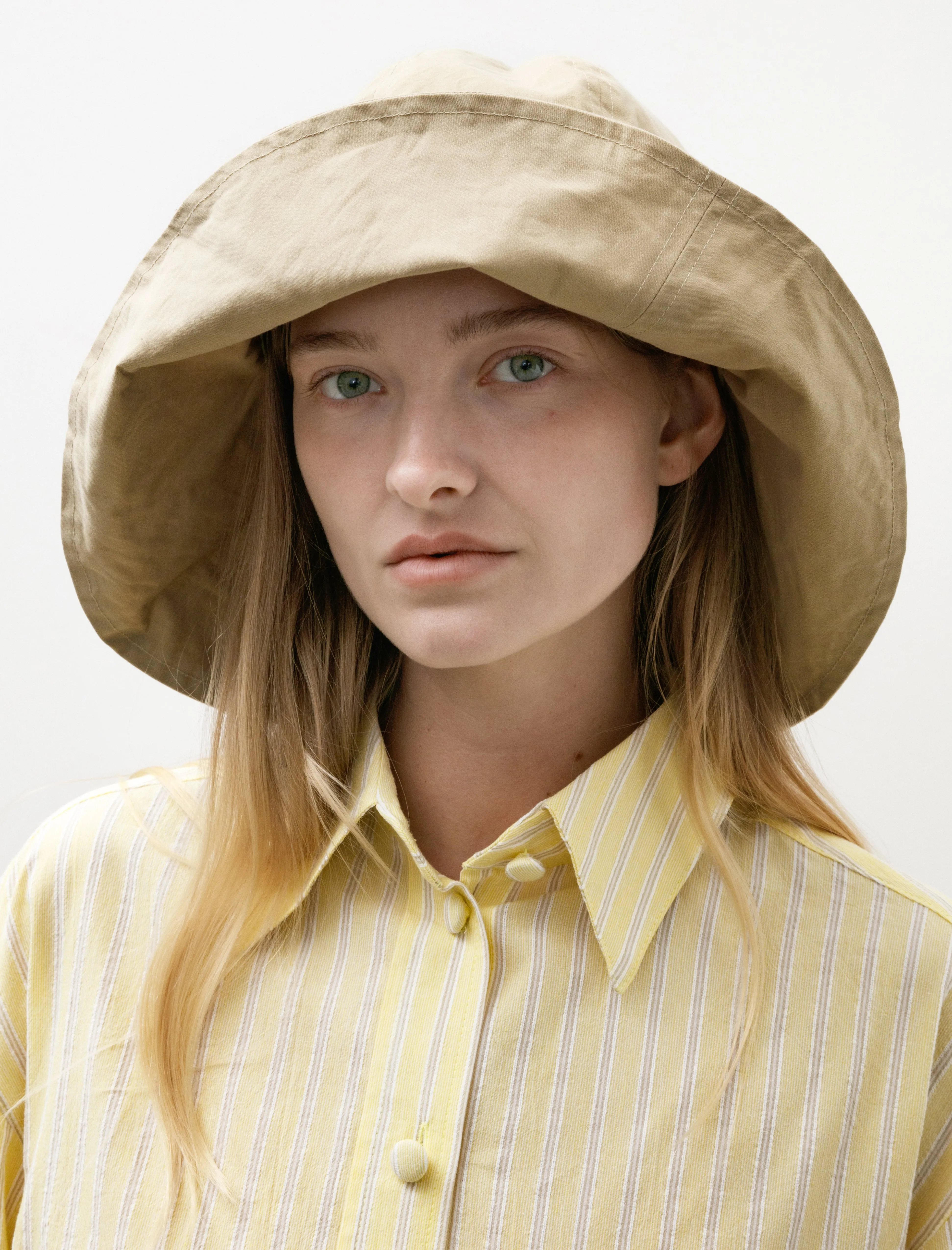 Sun Hat Dry Oilskin Beige sold by SHOP NEIGHBOR