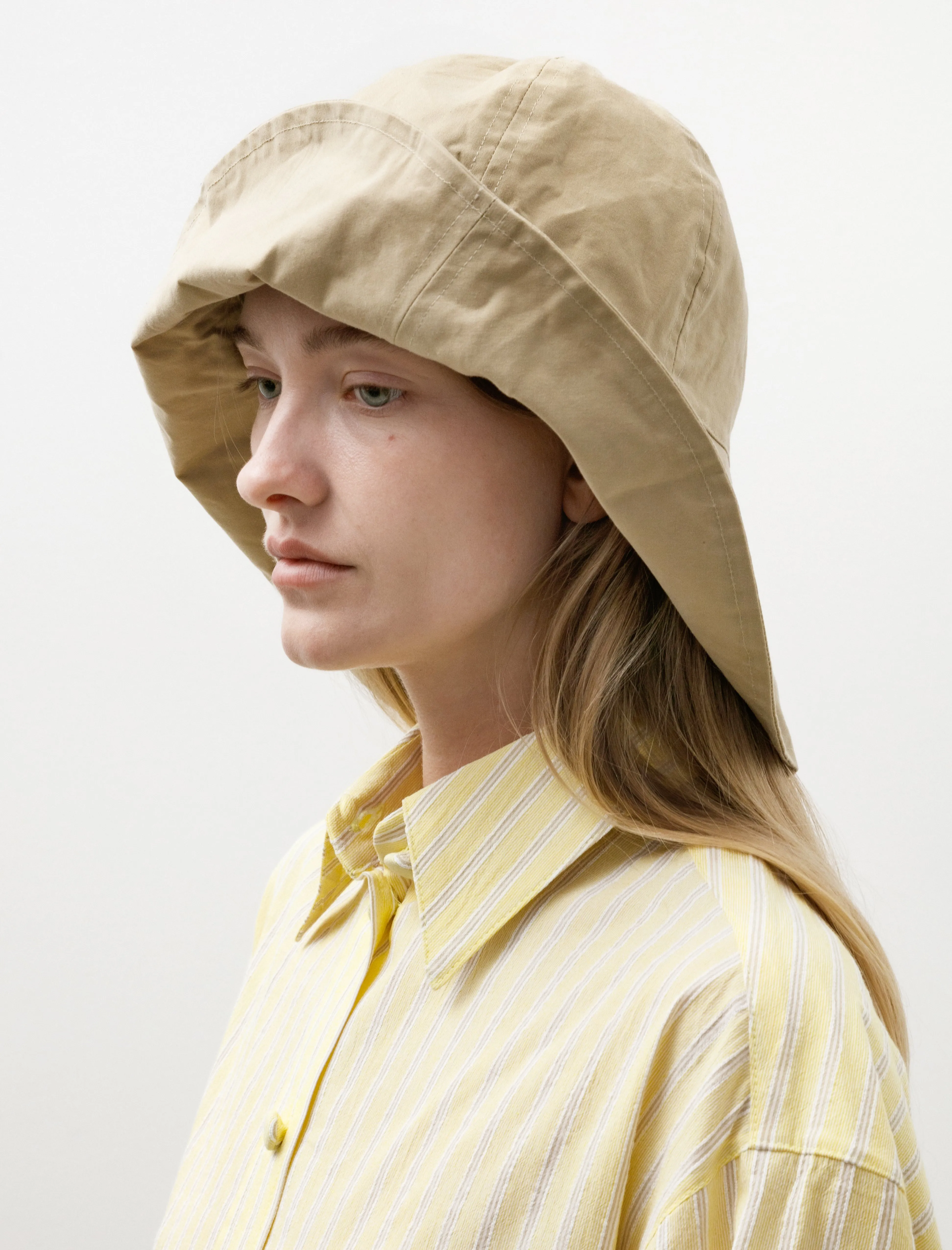 Sun Hat Dry Oilskin Beige sold by SHOP NEIGHBOR product image thumbnail 2