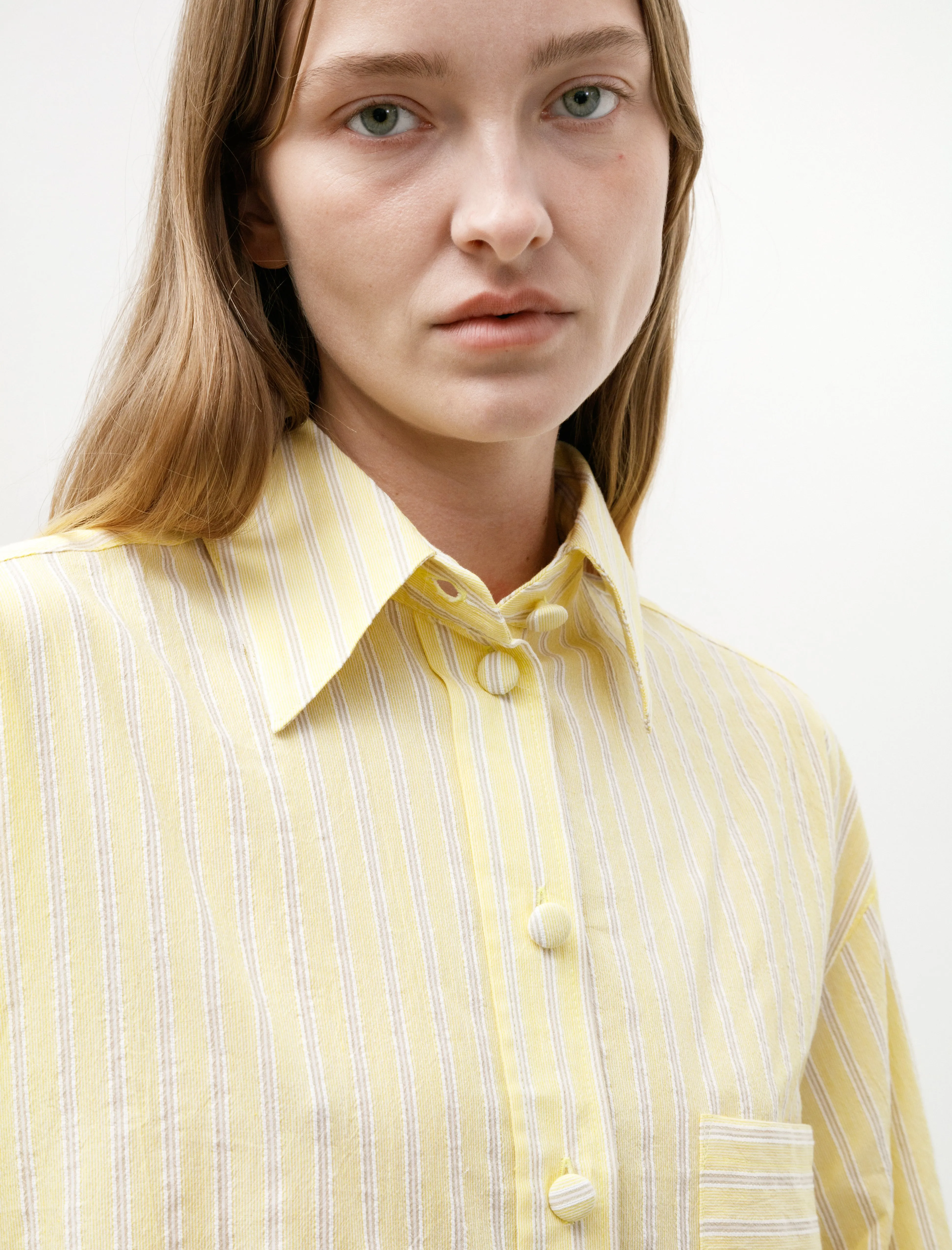 June Shirt Japanese Mugwasher Stripe Buttercup sold by SHOP NEIGHBOR product image thumbnail 2