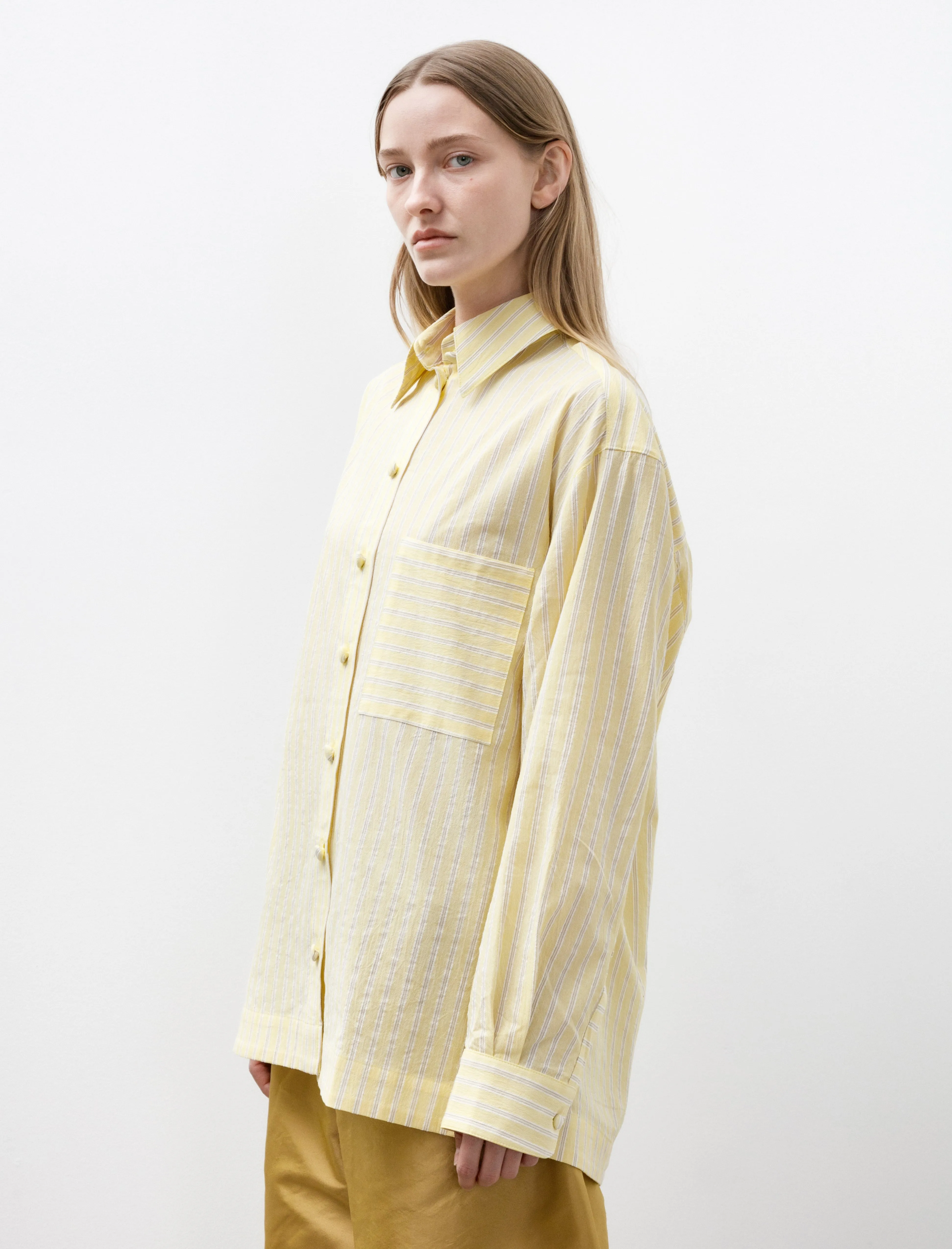 June Shirt Japanese Mugwasher Stripe Buttercup sold by SHOP NEIGHBOR product image thumbnail 3