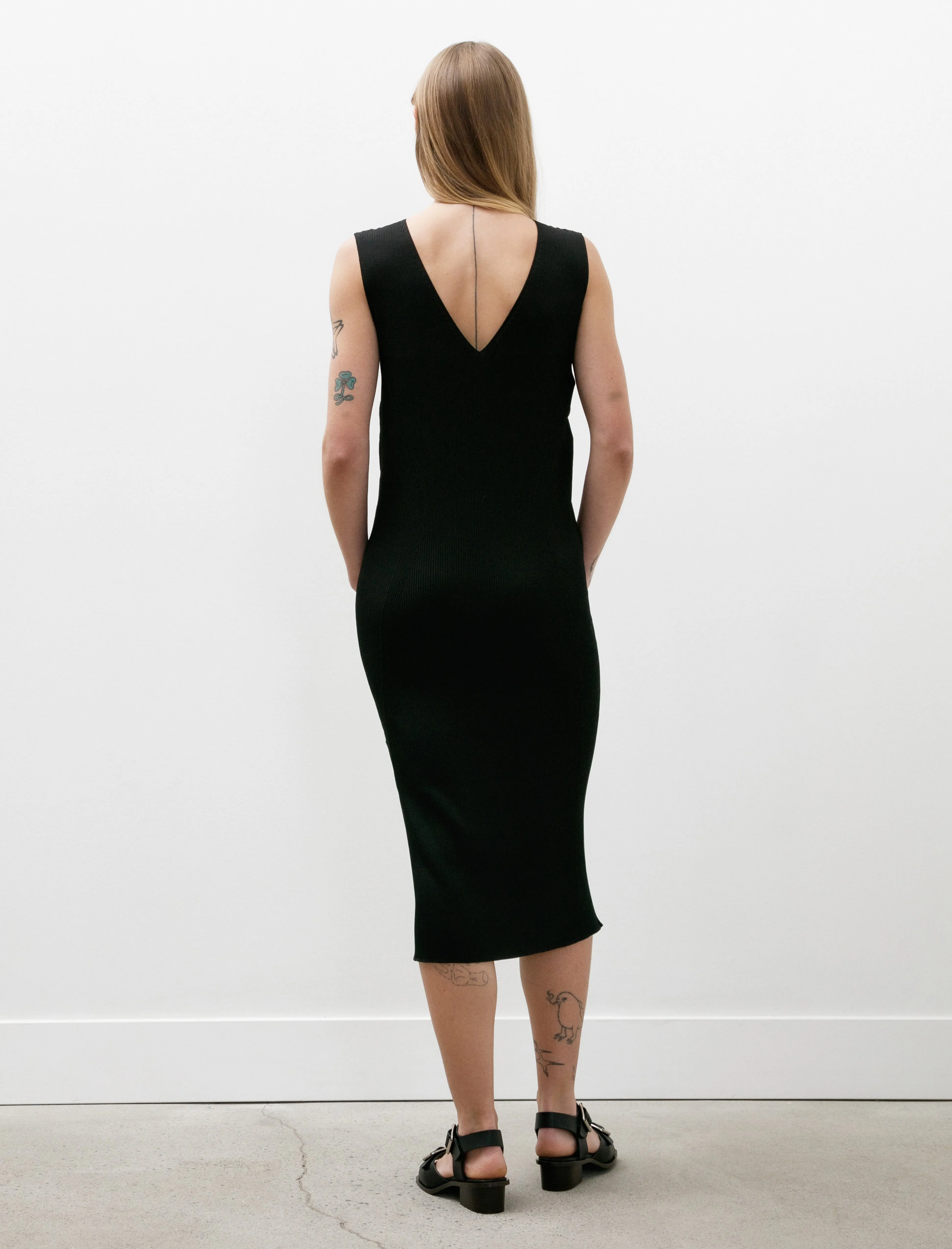 Portrait Sleeveless V-Neck Dress Black sold by SHOP NEIGHBOR product image thumbnail 3