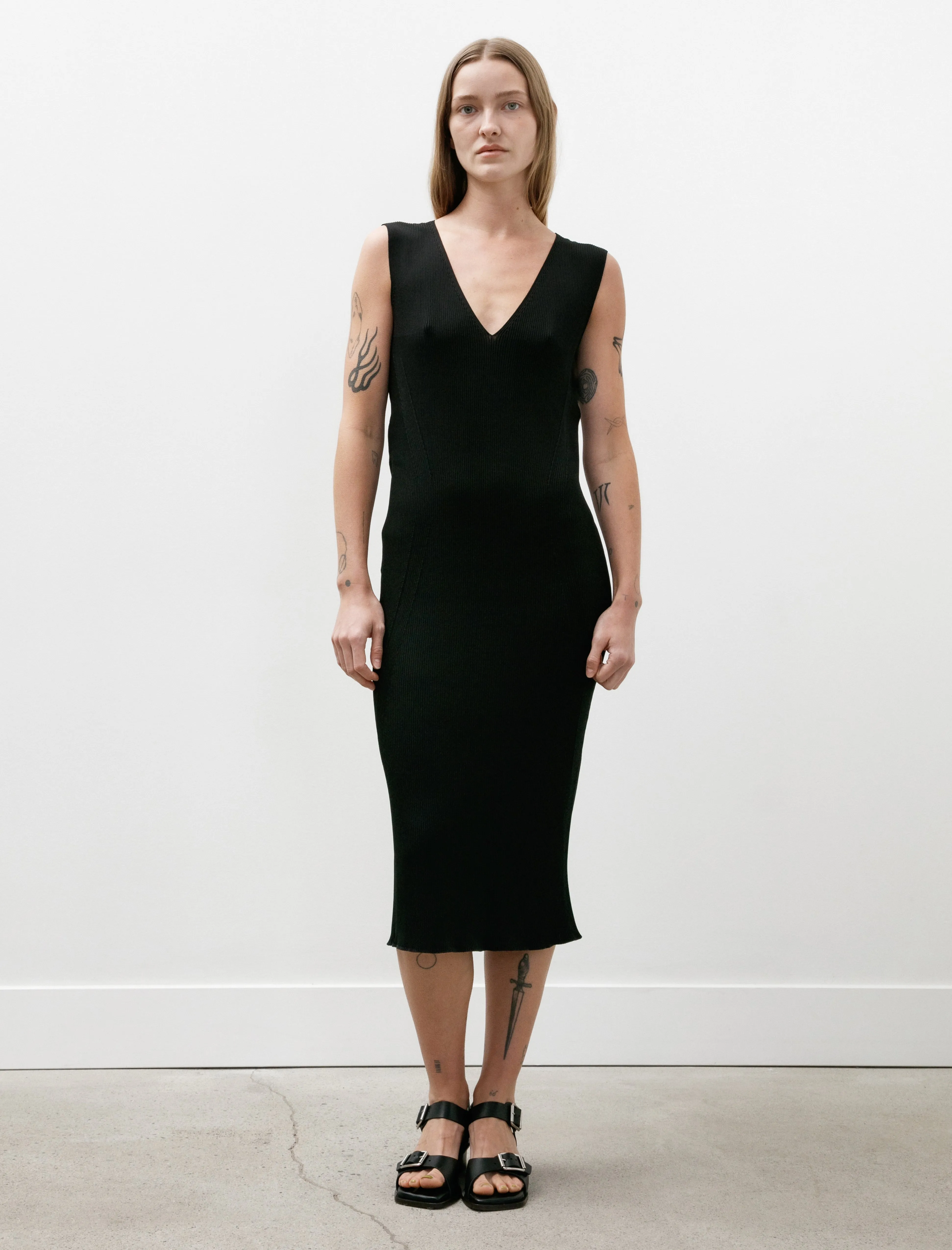 Portrait Sleeveless V-Neck Dress Black sold by SHOP NEIGHBOR product image thumbnail 5
