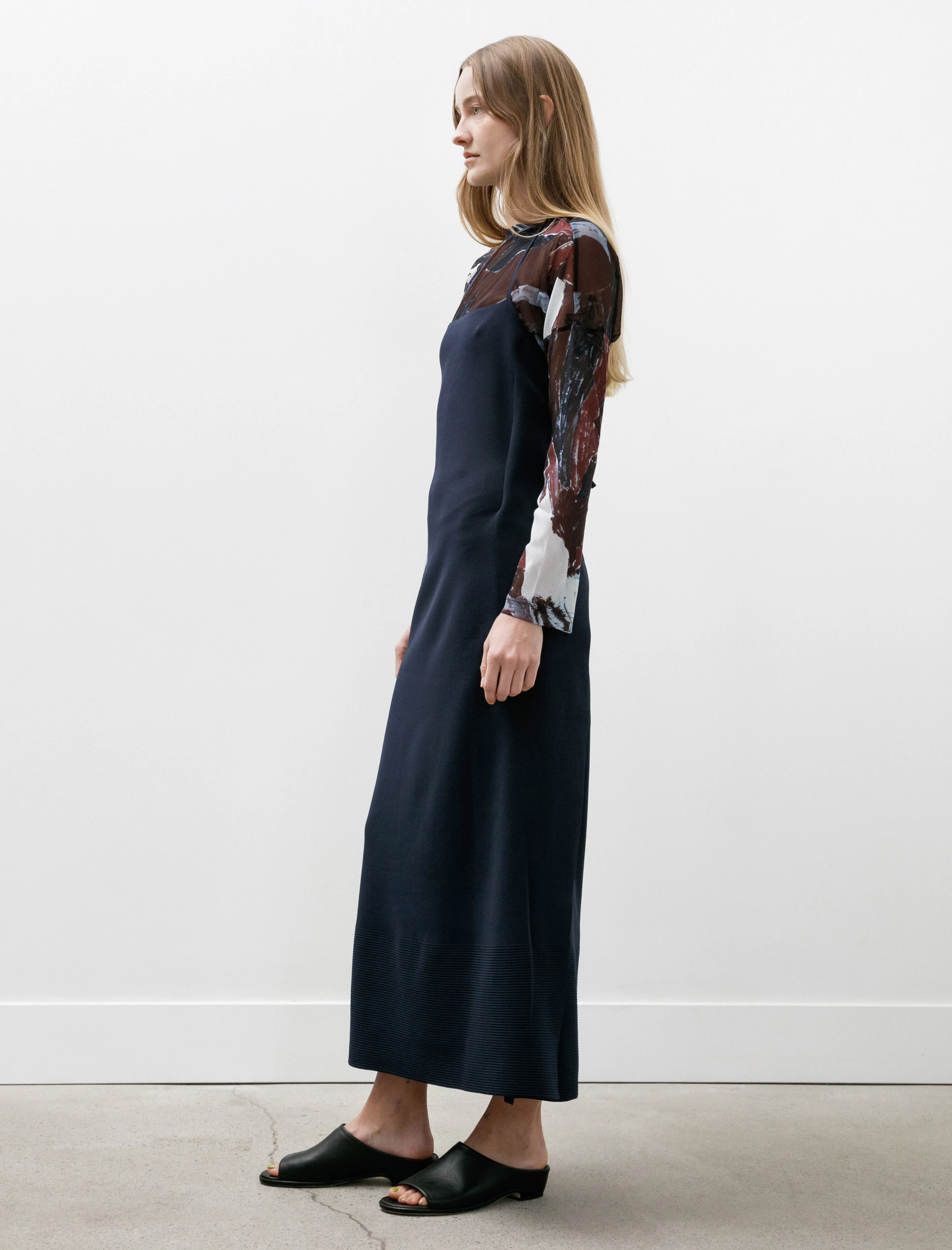 Soft Milan Apron Dress Navy sold by SHOP NEIGHBOR product image thumbnail 2