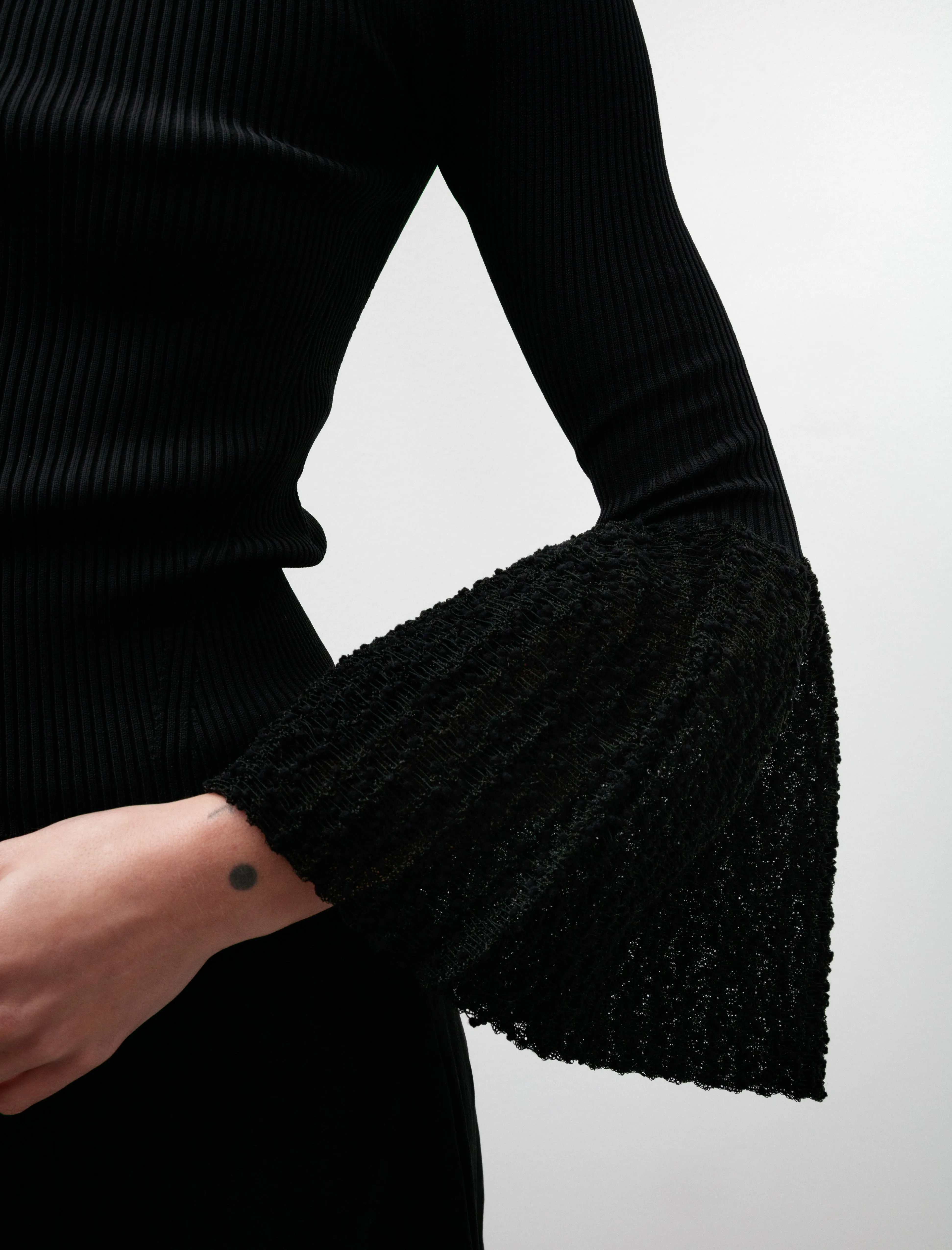 Pottery HS Ornament Off Shoulder LS Bell Top Black sold by SHOP NEIGHBOR product image thumbnail 2
