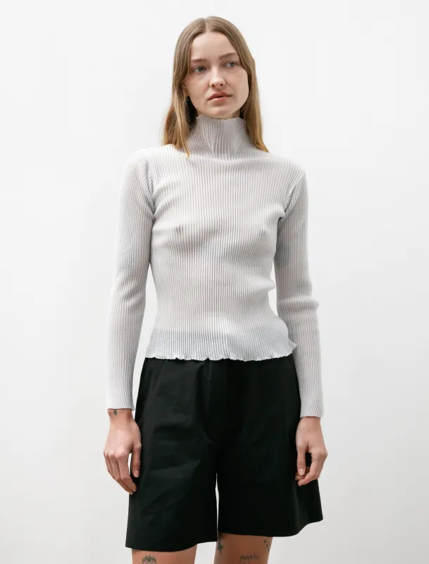 Hypha Lucent Glitter LS Top White/Silver made by CFCL Womens