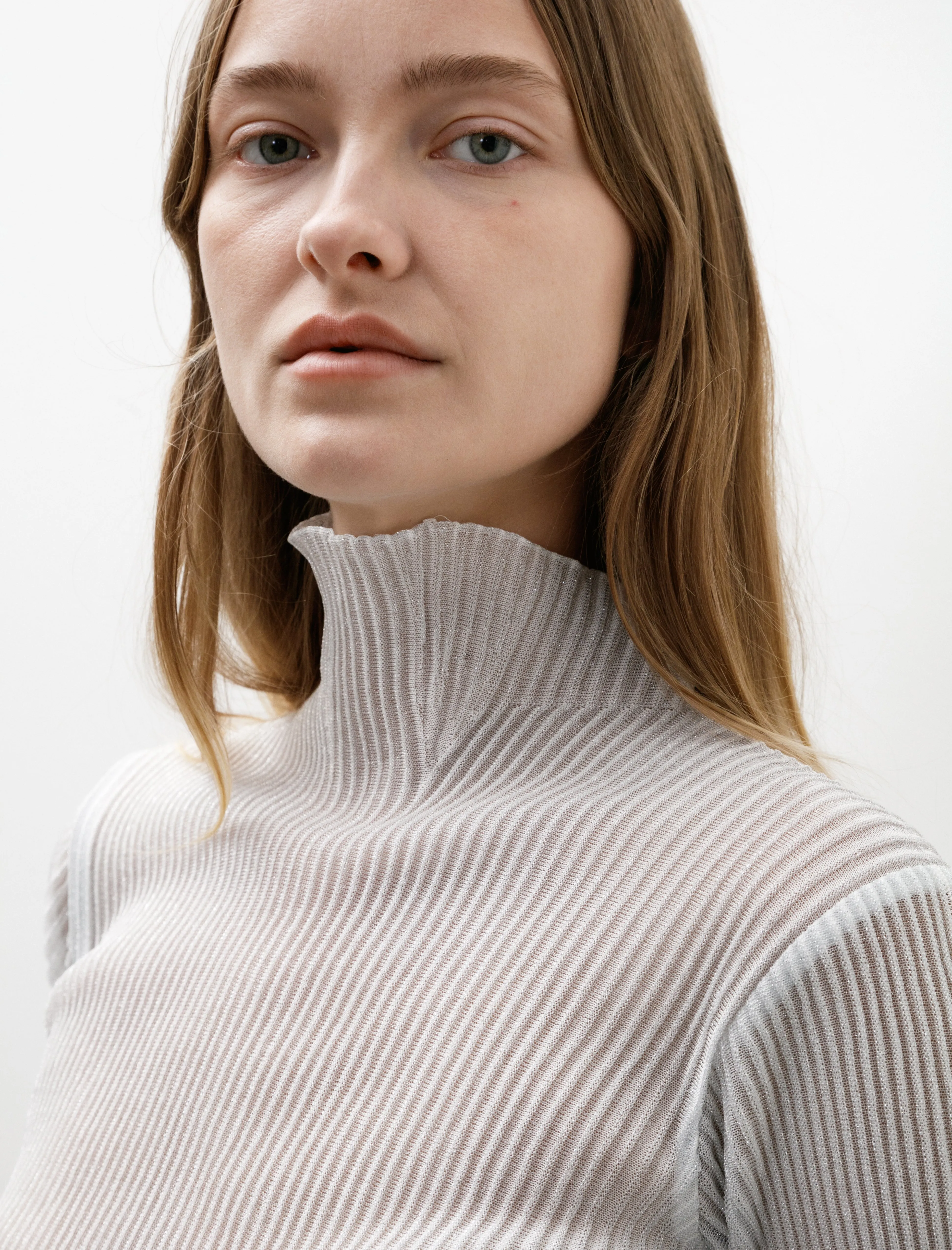 Hypha Lucent Glitter LS Top White/Silver sold by SHOP NEIGHBOR product image thumbnail 2