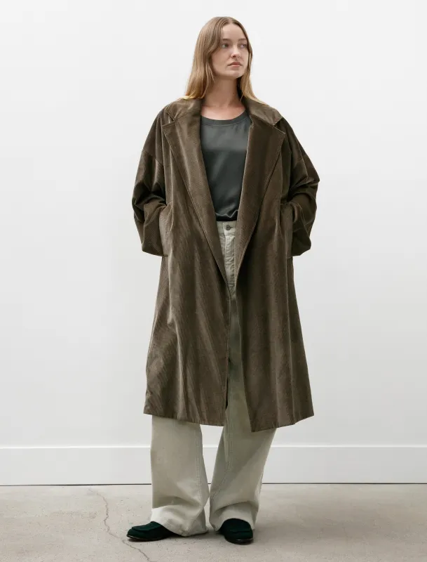 Cotton Silk Corduroy Oversized Coat Military sold by SHOP NEIGHBOR